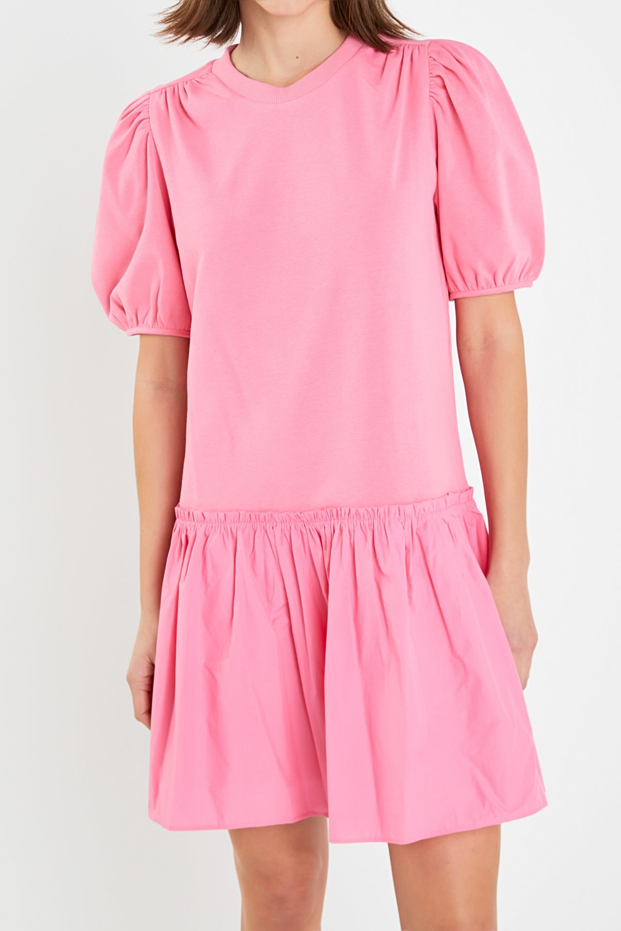 ENGLISH FACTORY - Mixed Media Mini Dress - DRESSES available at Objectrare