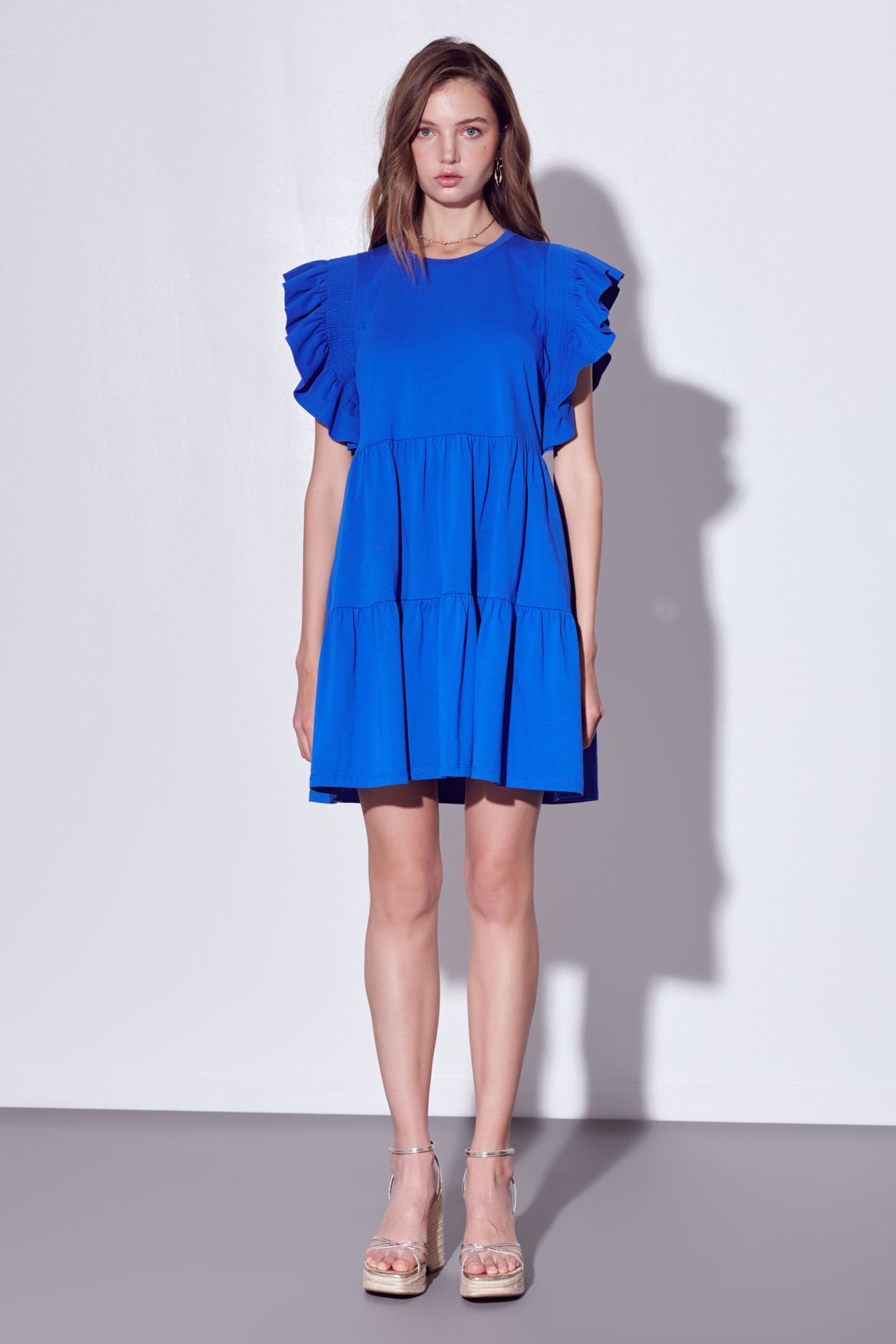 ENGLISH FACTORY - Knit Ruffled Mini Dress - DRESSES available at Objectrare