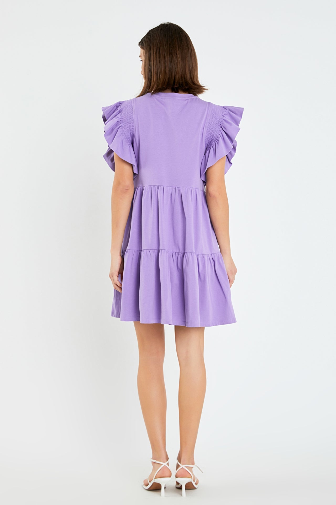 ENGLISH FACTORY - Knit Ruffled Mini Dress - DRESSES available at Objectrare