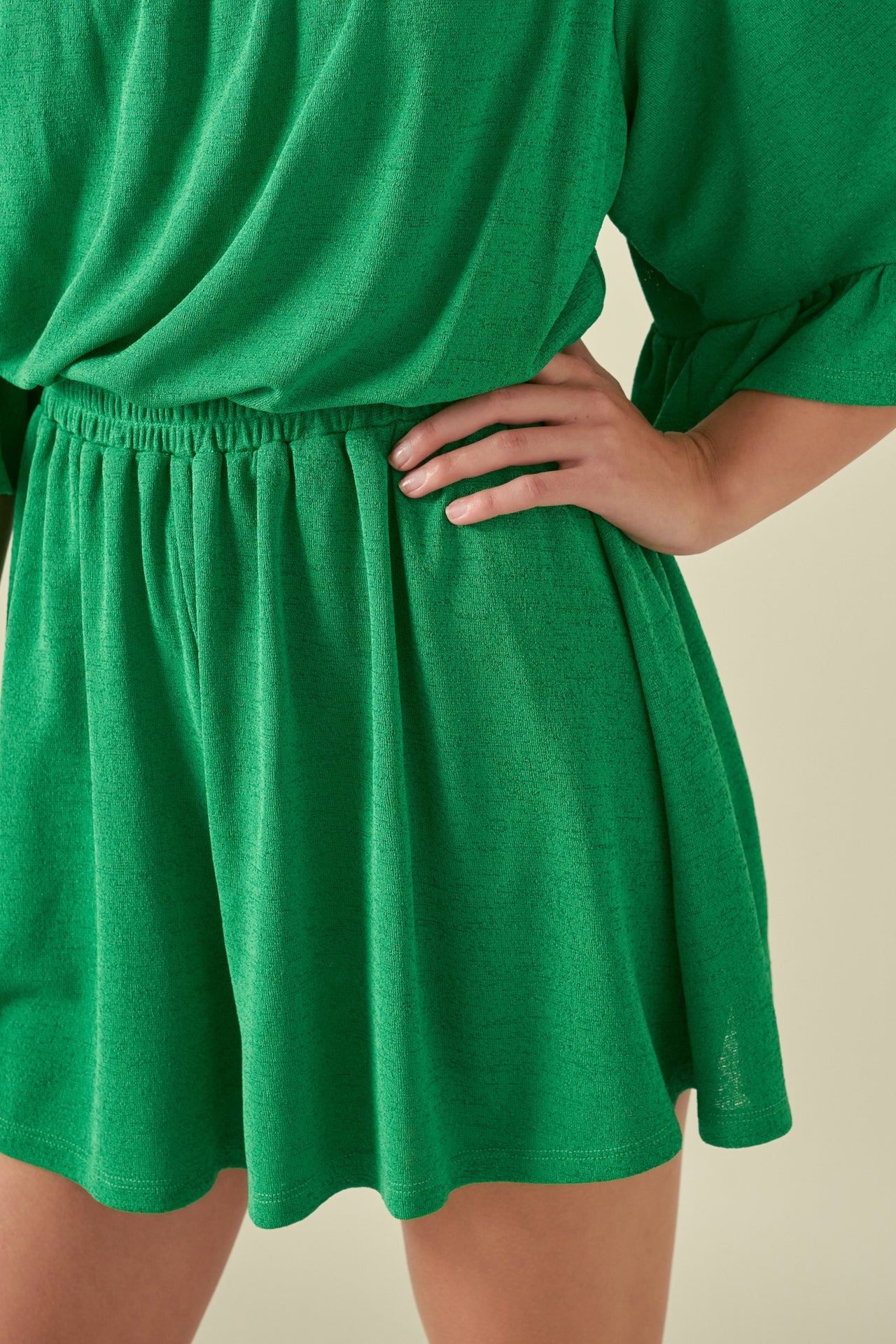 FREE THE ROSES - Off the Shoulder Knit Romper - ROMPERS available at Objectrare