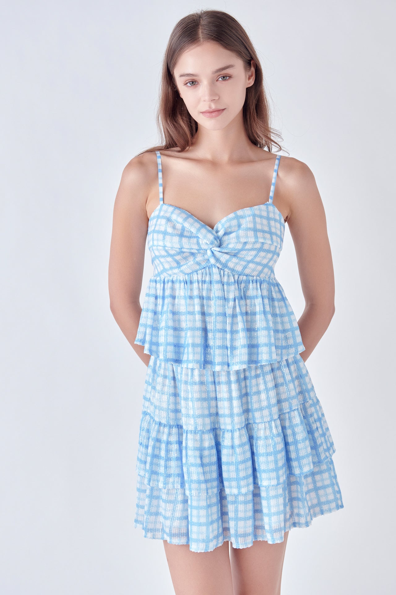 ENGLISH FACTORY - Sequins Twist Detail Top - TOPS available at Objectrare