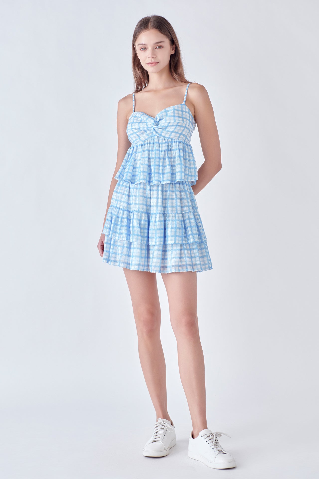 ENGLISH FACTORY - Sequins Check Mini Skirt - SKIRTS available at Objectrare