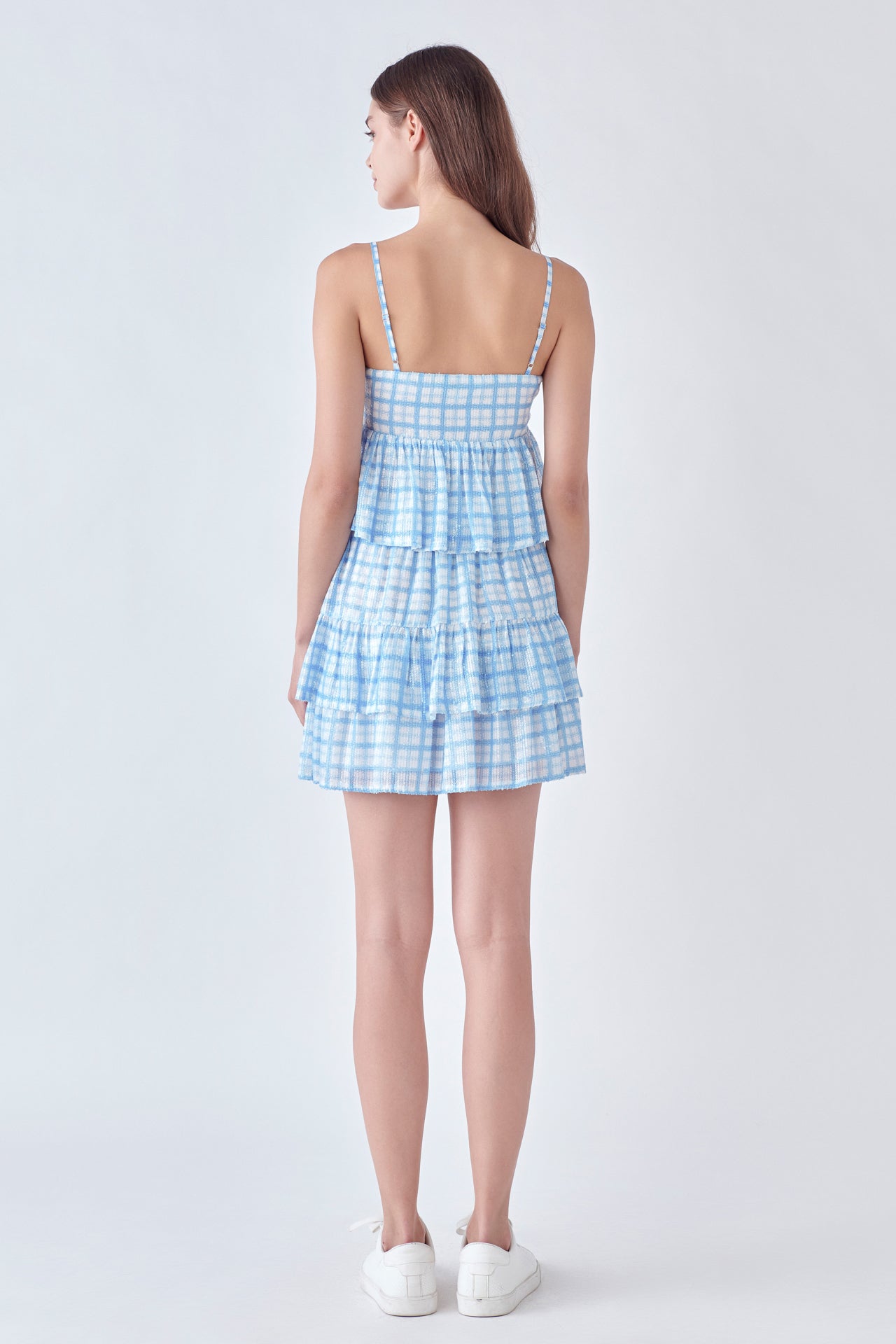 ENGLISH FACTORY - Sequins Check Mini Skirt - SKIRTS available at Objectrare