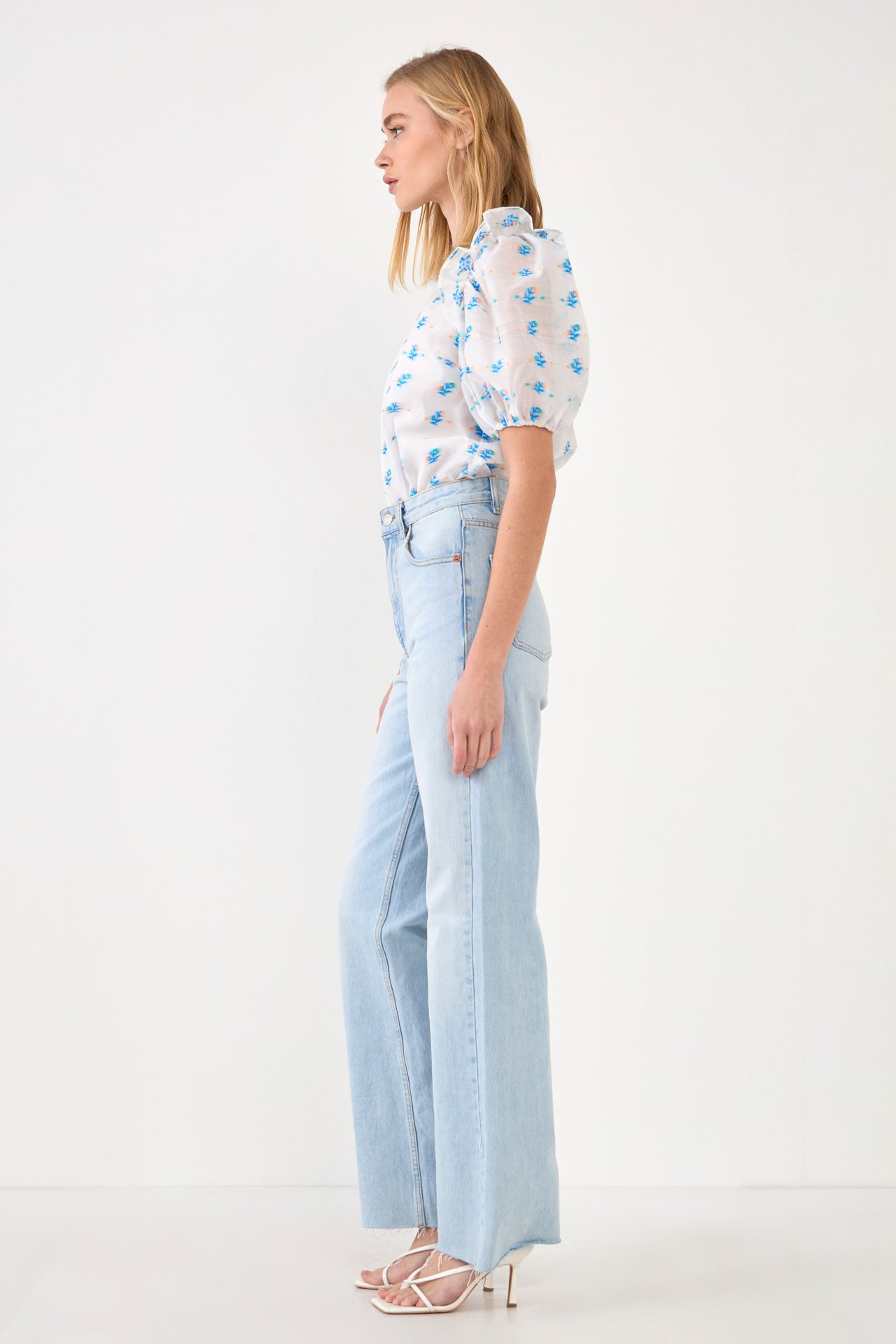 ENGLISH FACTORY - Embroidery Organza Top - TOPS available at Objectrare