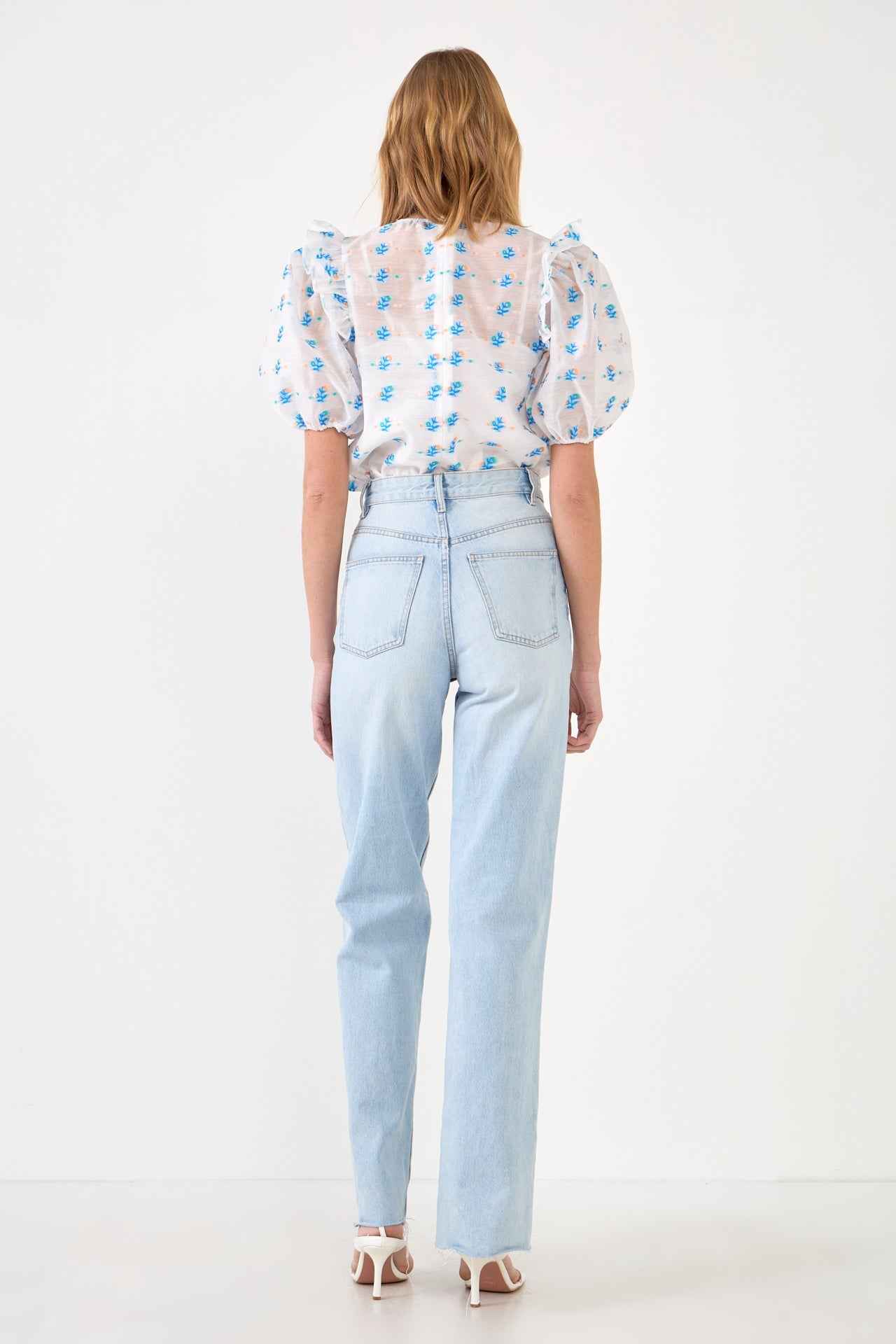 ENGLISH FACTORY - Embroidery Organza Top - TOPS available at Objectrare