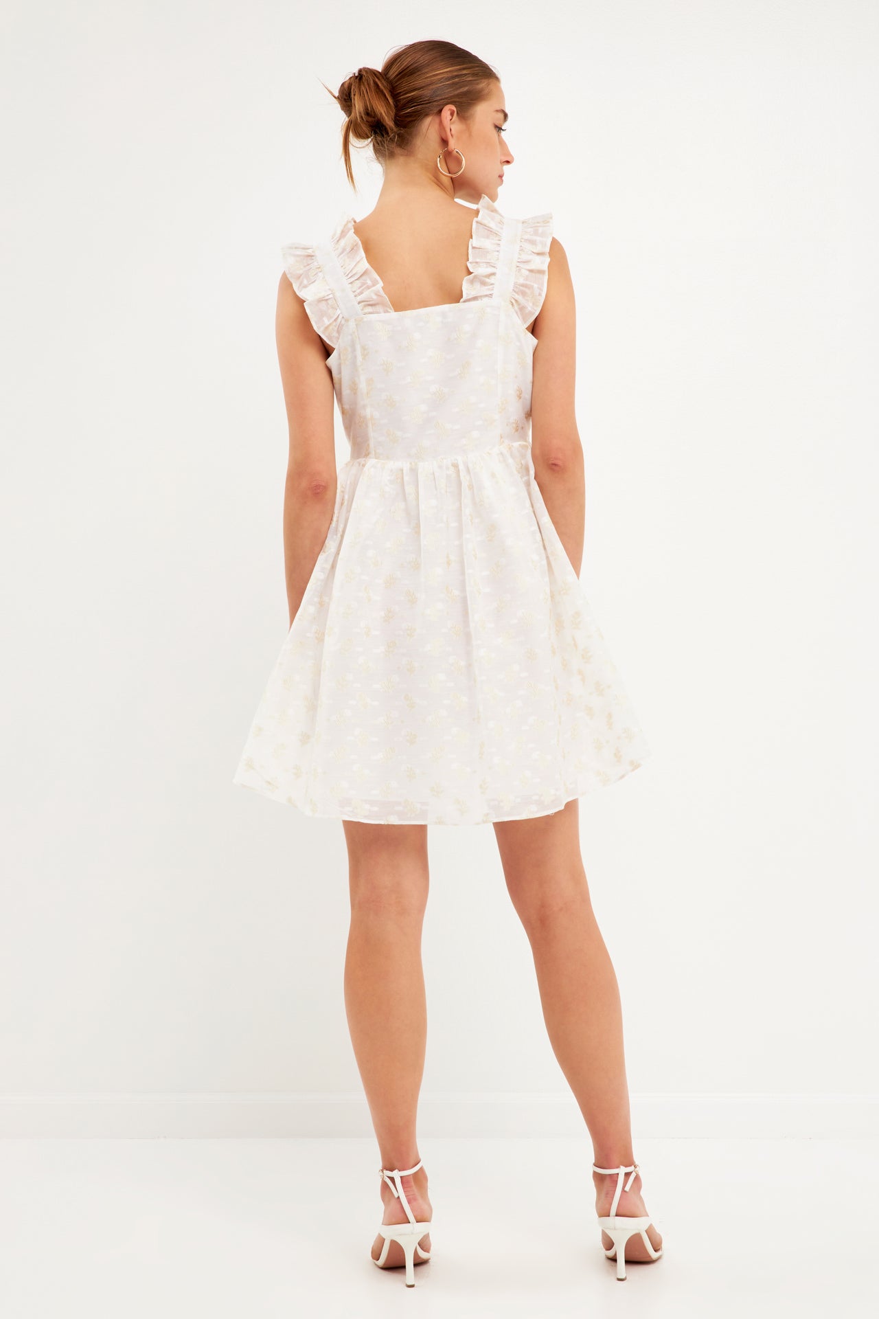 ENGLISH FACTORY - Floral Embroidery Organza Mini Dress - DRESSES available at Objectrare