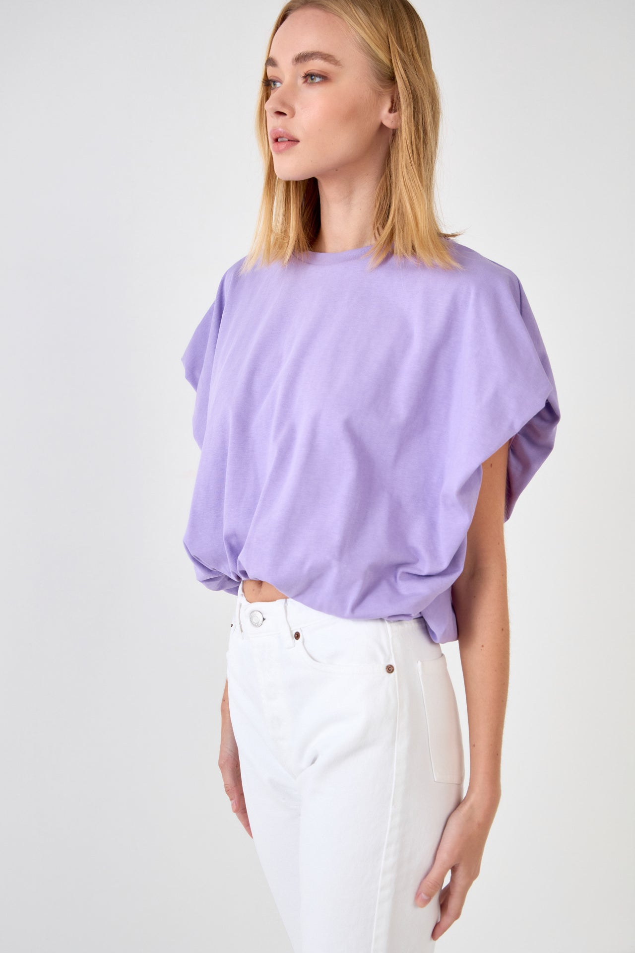 GREY LAB - Balloon Detail Knit Top - TOPS available at Objectrare