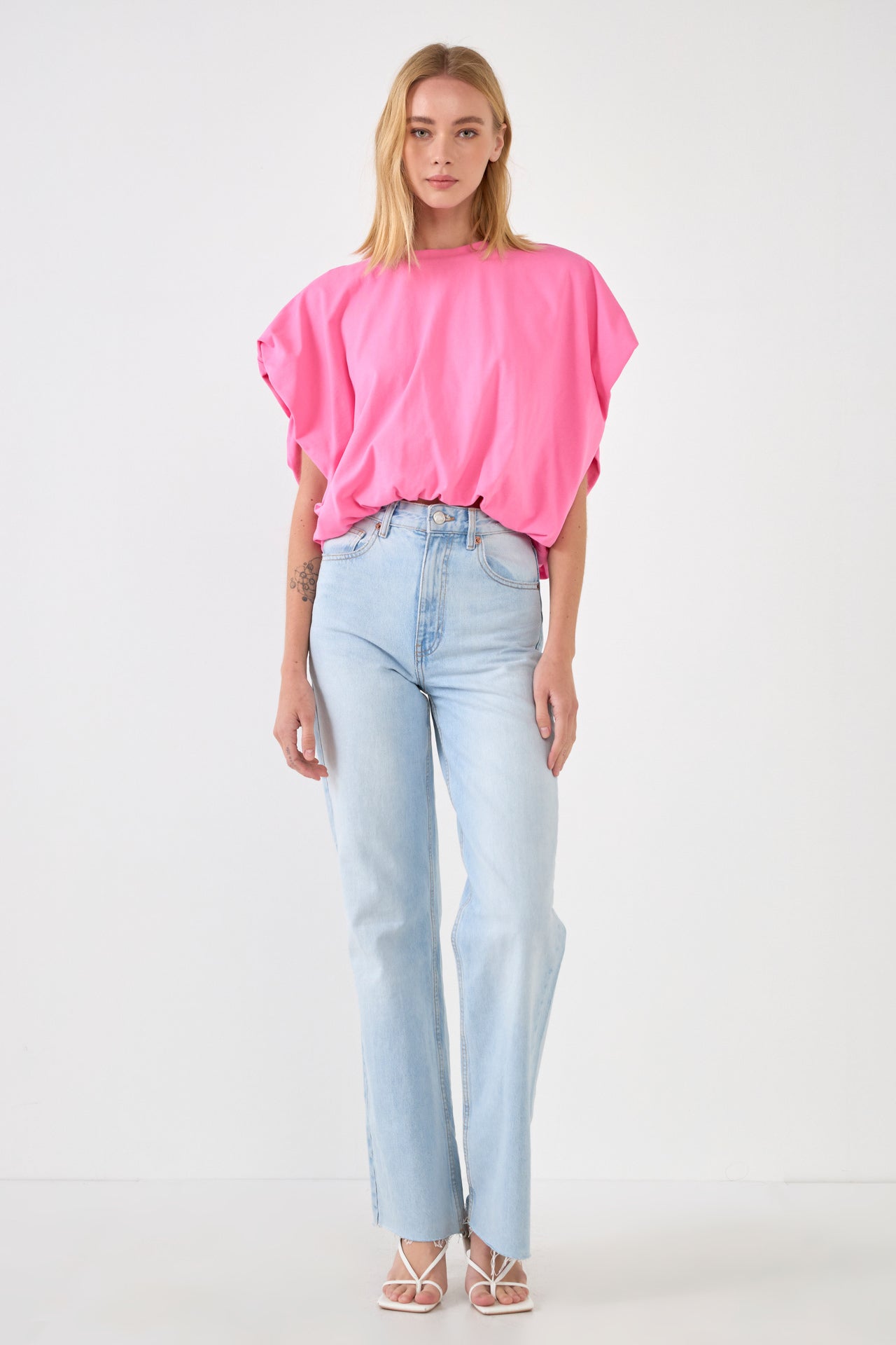 GREY LAB - Balloon Detail Knit Top - TOPS available at Objectrare