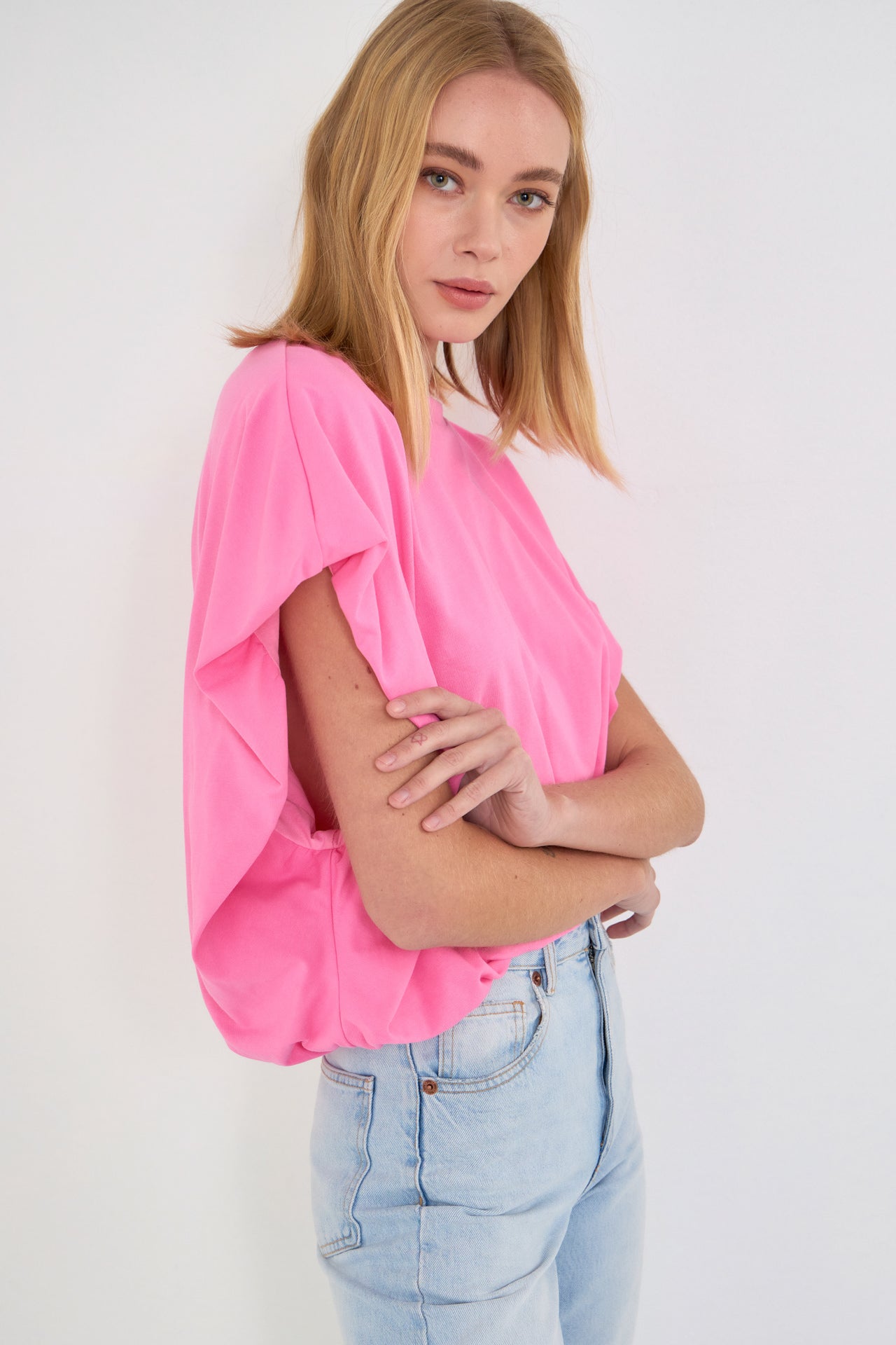 GREY LAB - Balloon Detail Knit Top - TOPS available at Objectrare