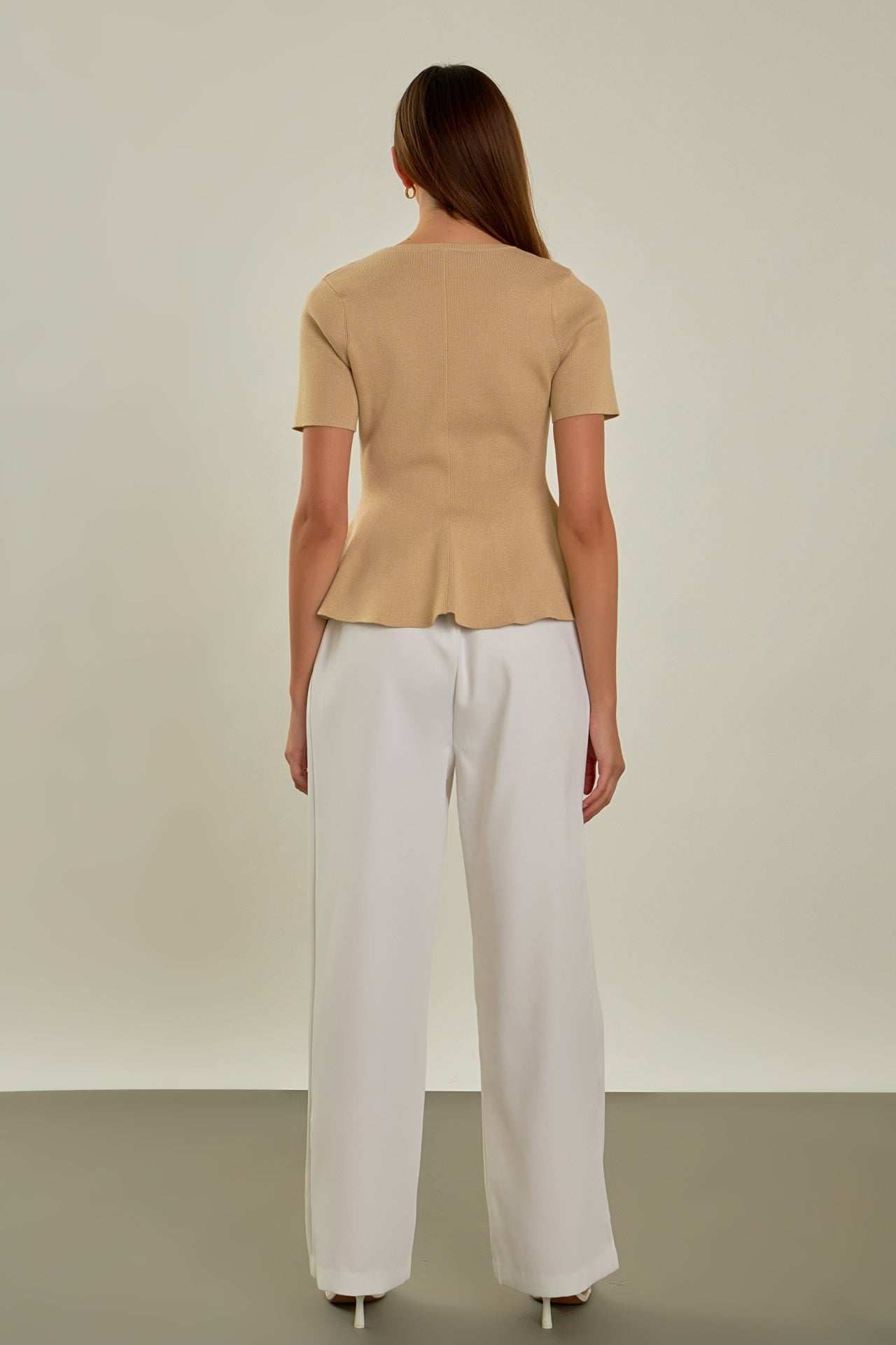 ENDLESS ROSE - Flare Detail Knit Top - TOPS available at Objectrare