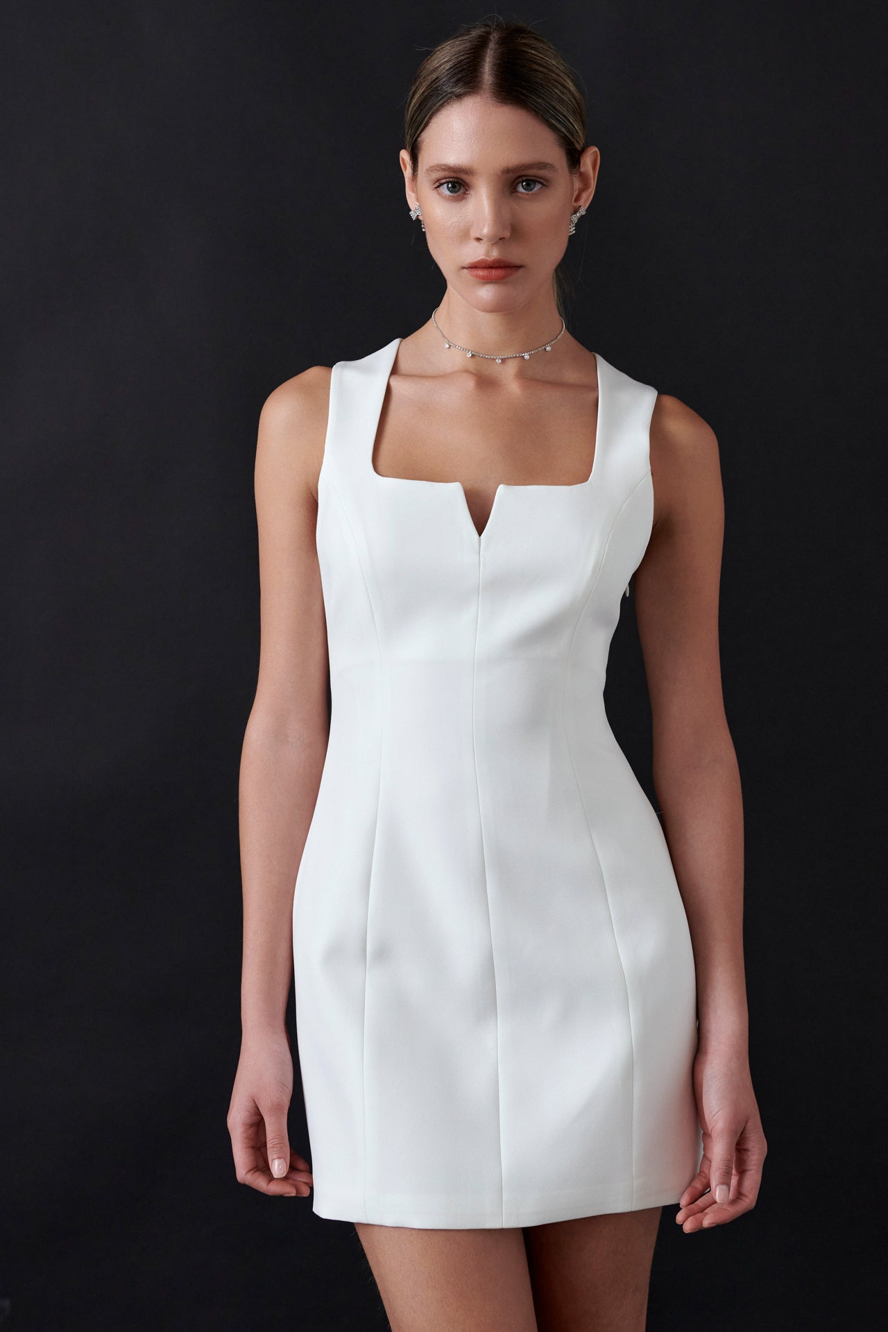 ENDLESS ROSE - Structured Mini Dress - DRESSES available at Objectrare
