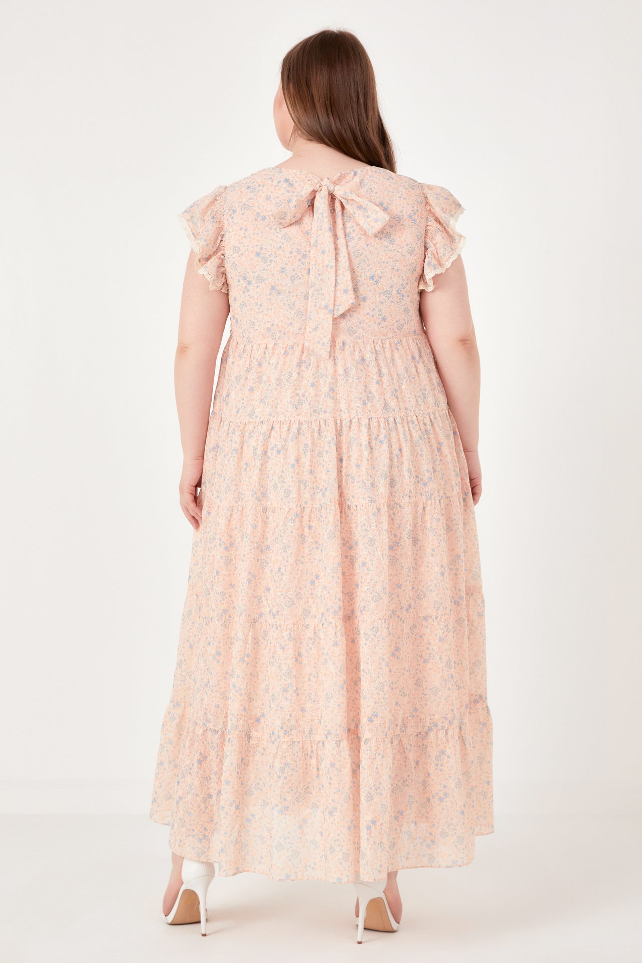 ENGLISH FACTORY - Eyelet Floral Tiered Maxi Dress - DRESSES available at Objectrare