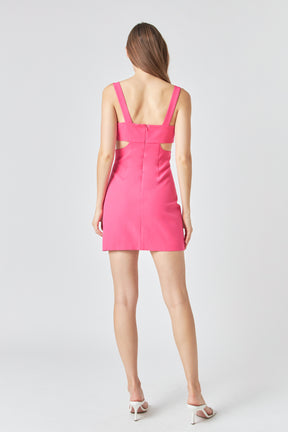 ENDLESS ROSE - Cutout Mini Dress - DRESSES available at Objectrare