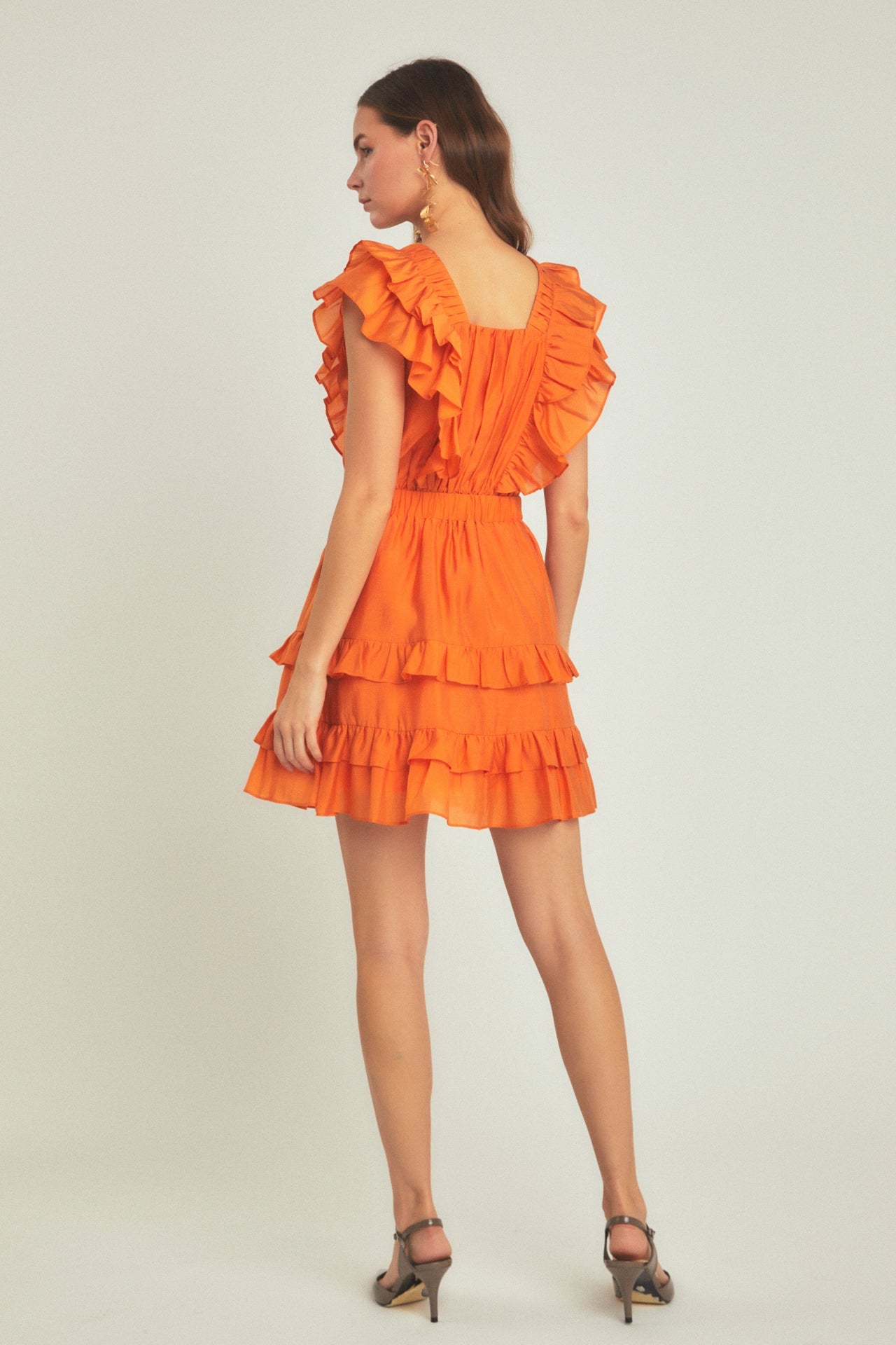 ENDLESS ROSE - Ruffle Detail Mini Dress - DRESSES available at Objectrare