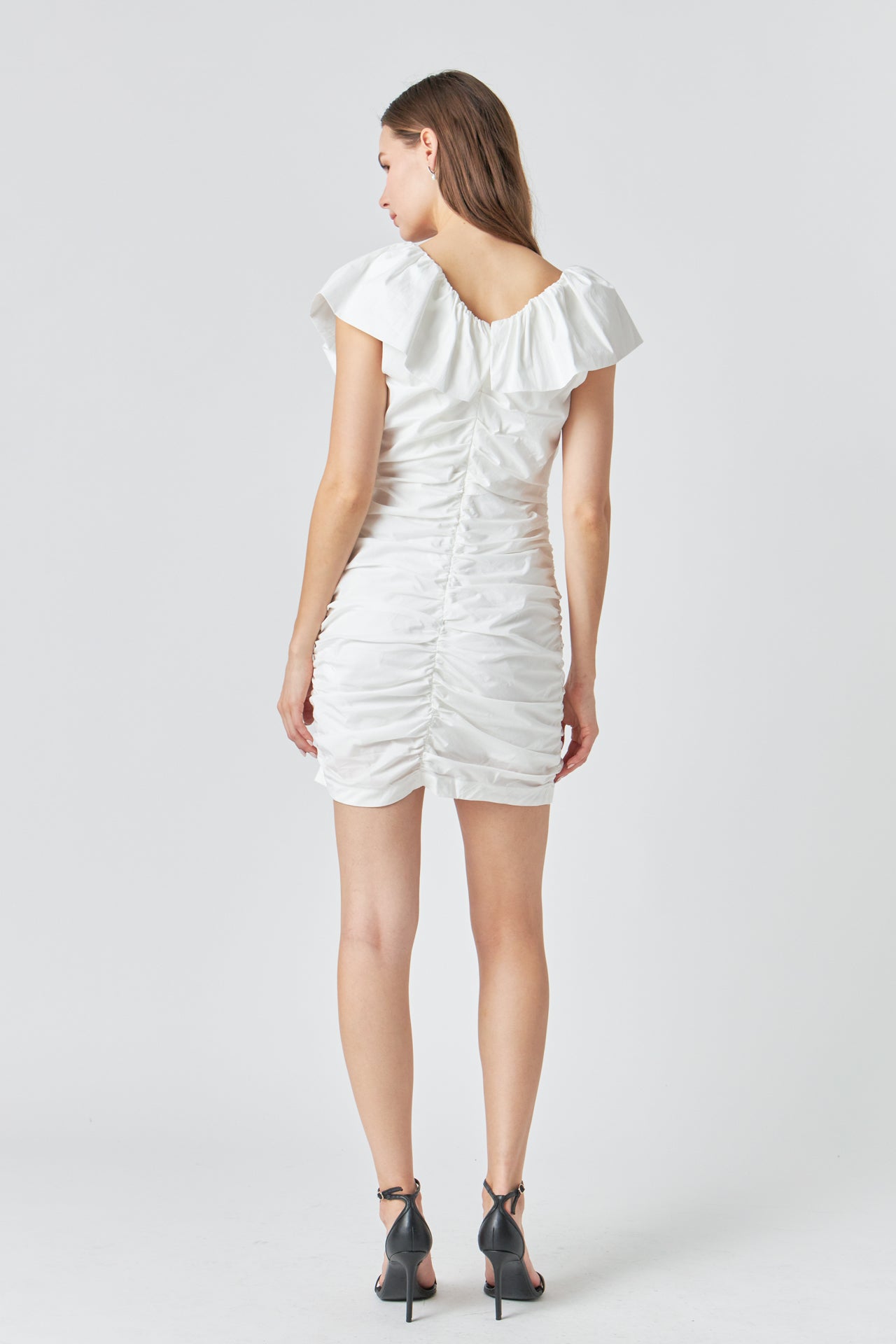 ENDLESS ROSE - Balloon Ruffle Pleated Mini Dress - DRESSES available at Objectrare
