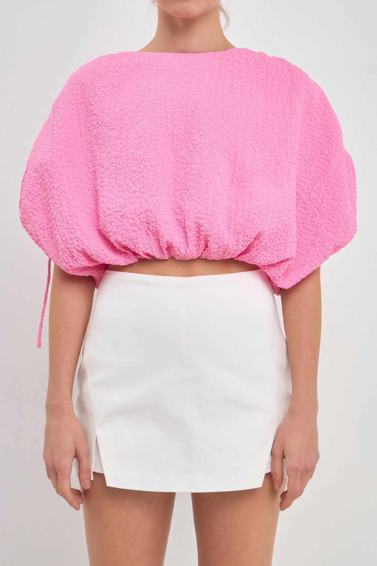 ENDLESS ROSE - Voluminous Cropped Top - TOPS available at Objectrare
