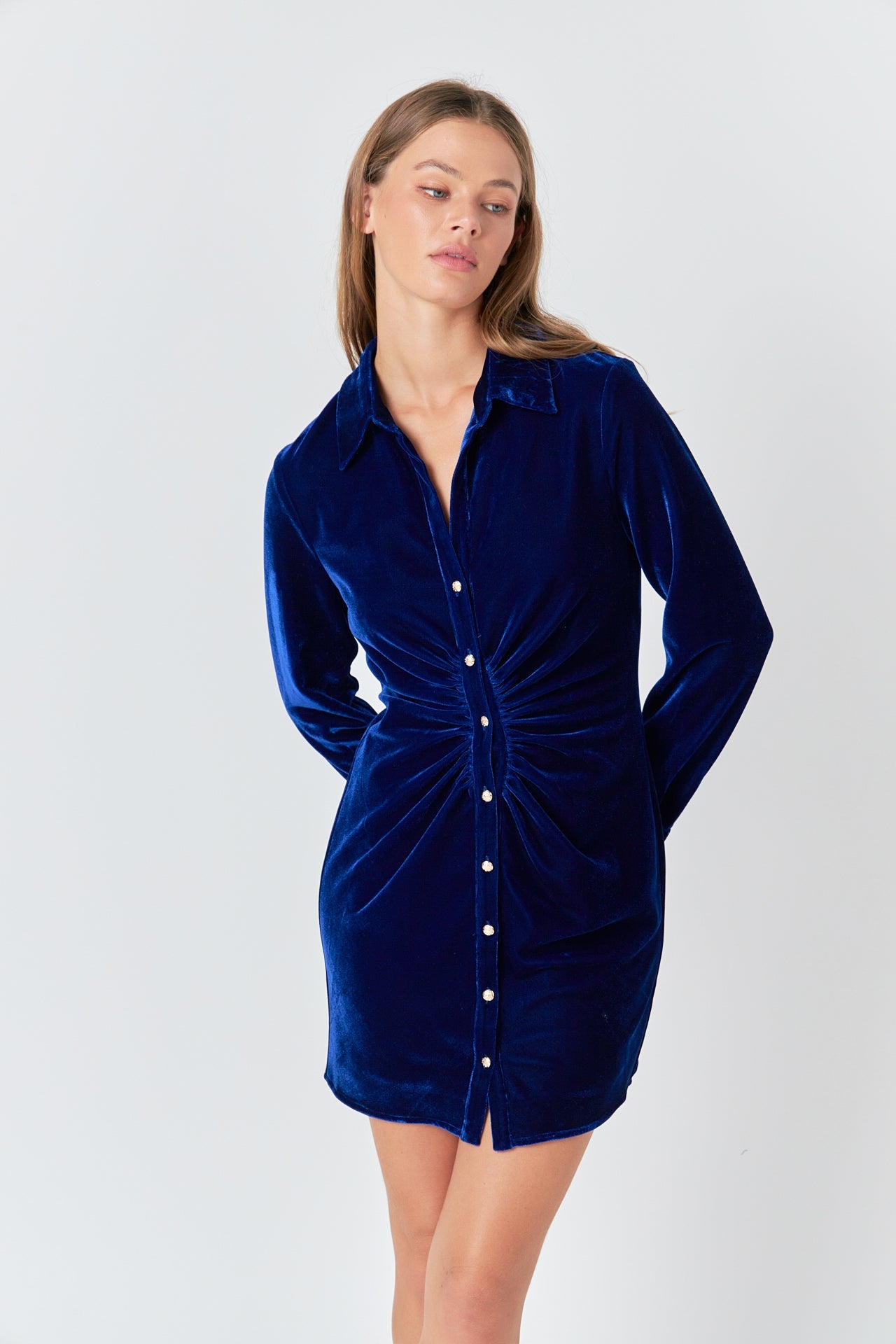 ENDLESS ROSE - Velvet Mini Dress - DRESSES available at Objectrare