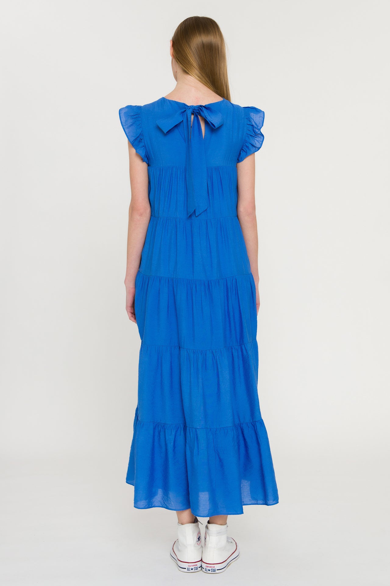 LA'VEN - Ruffle Tiered Maxi Dress - DRESSES available at Objectrare