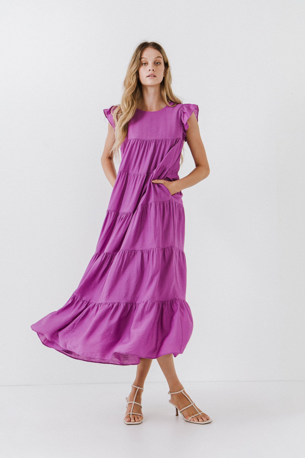 ENGLISH FACTORY - Tiered Maxi Dress - DRESSES available at Objectrare