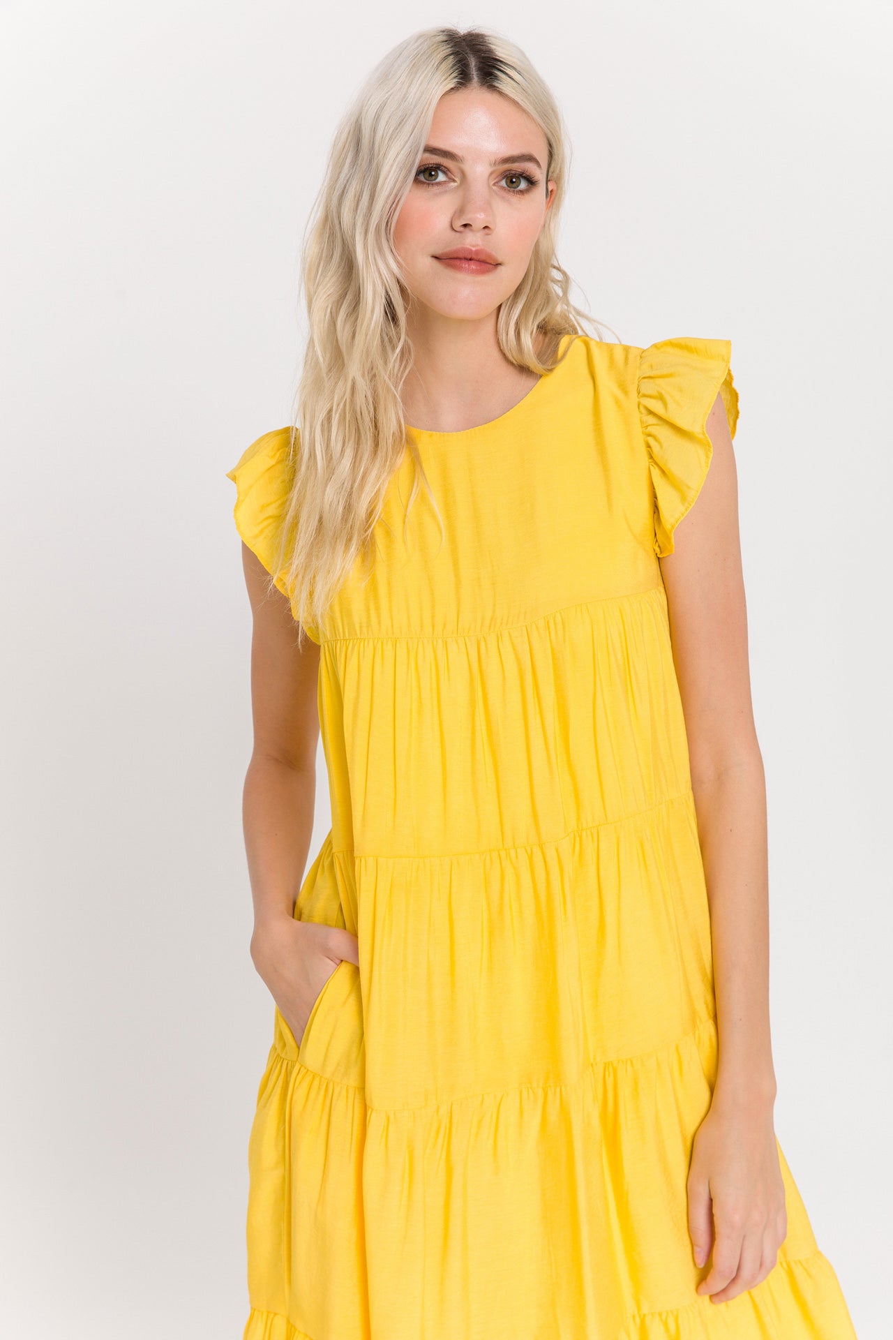 LA'VEN - Ruffle Tiered Maxi Dress - DRESSES available at Objectrare