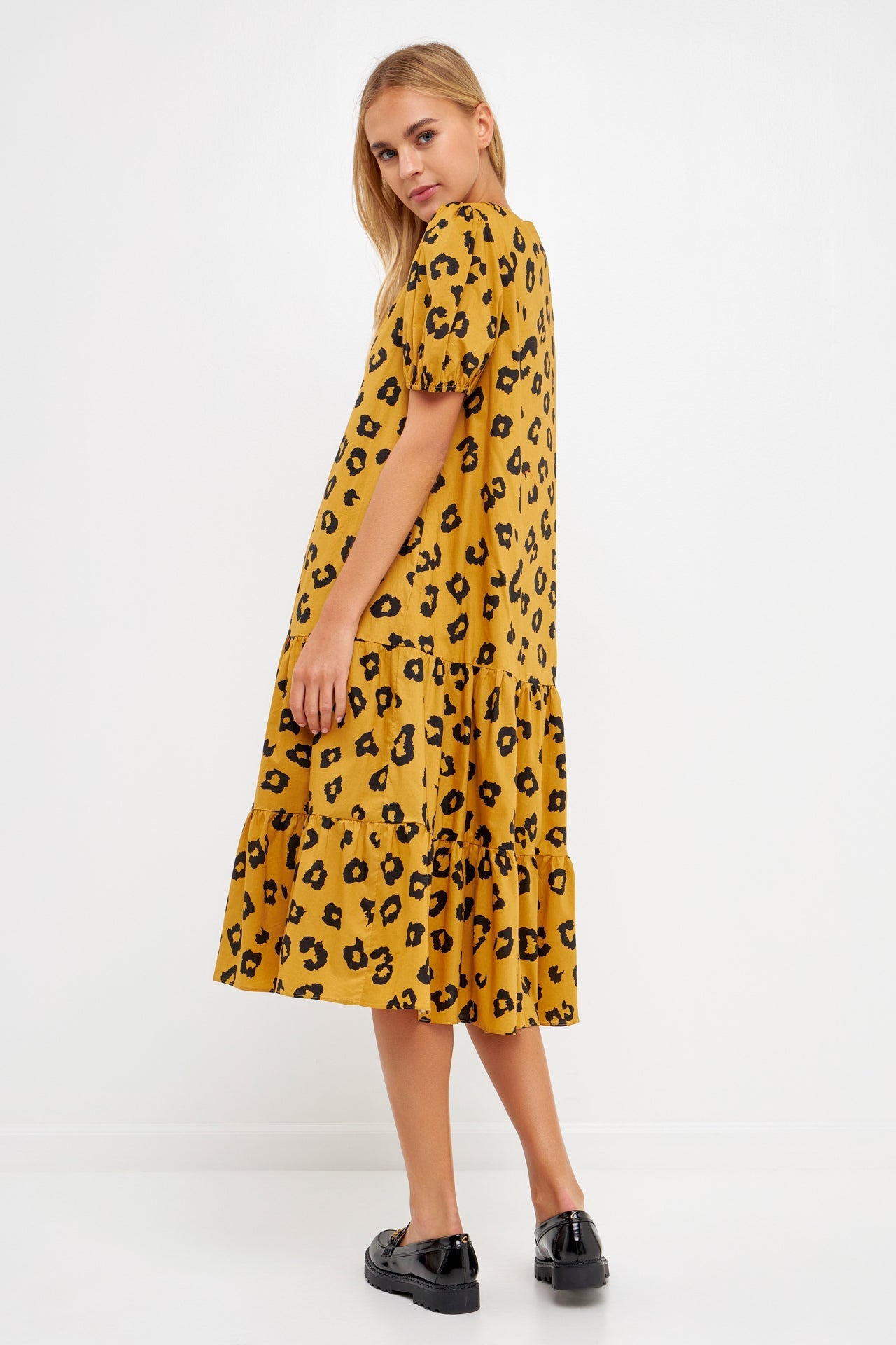ENGLISH FACTORY - Animal Print Midi Dress - DRESSES available at Objectrare