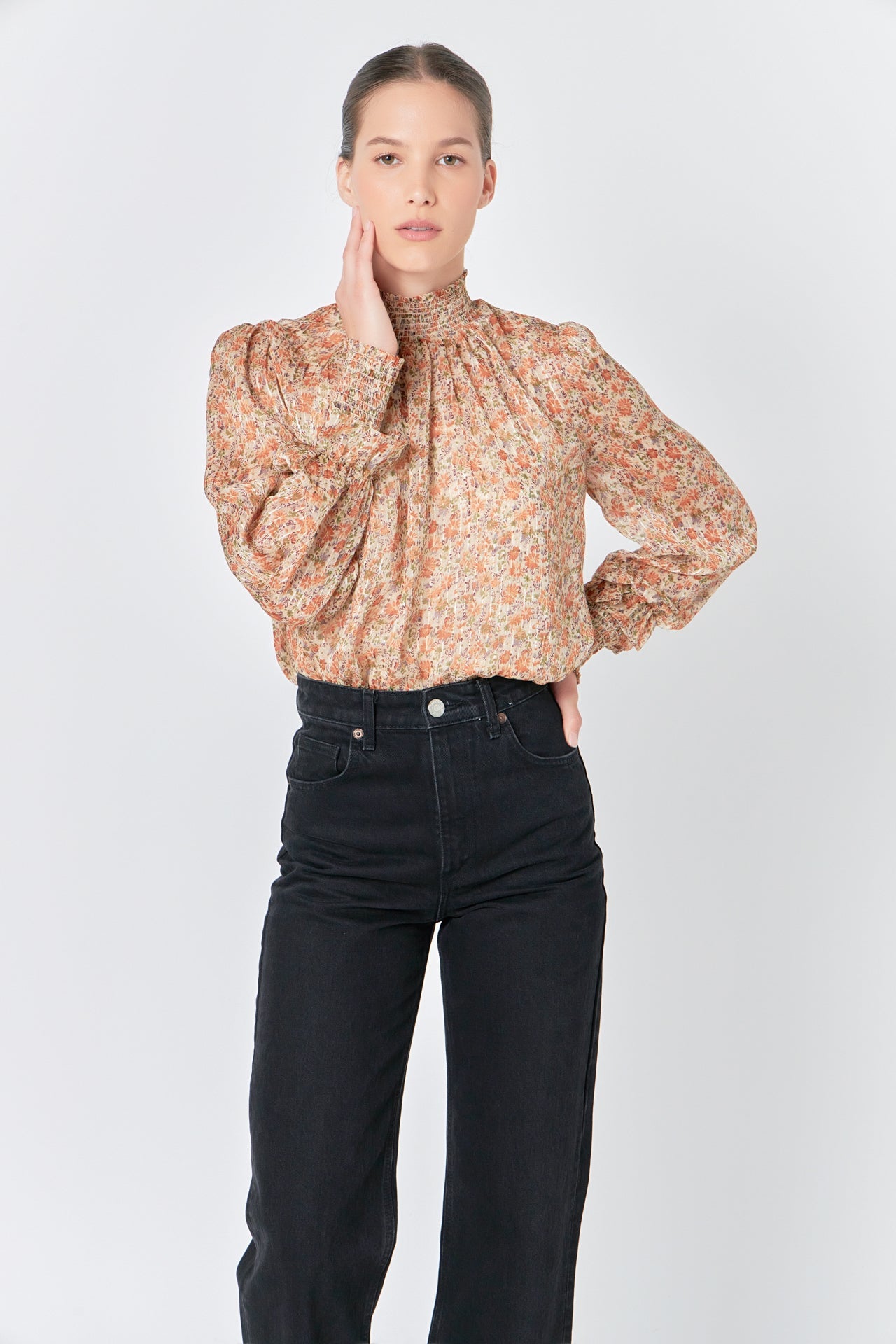 ENDLESS ROSE - Floral Chiffon Top - TOPS available at Objectrare