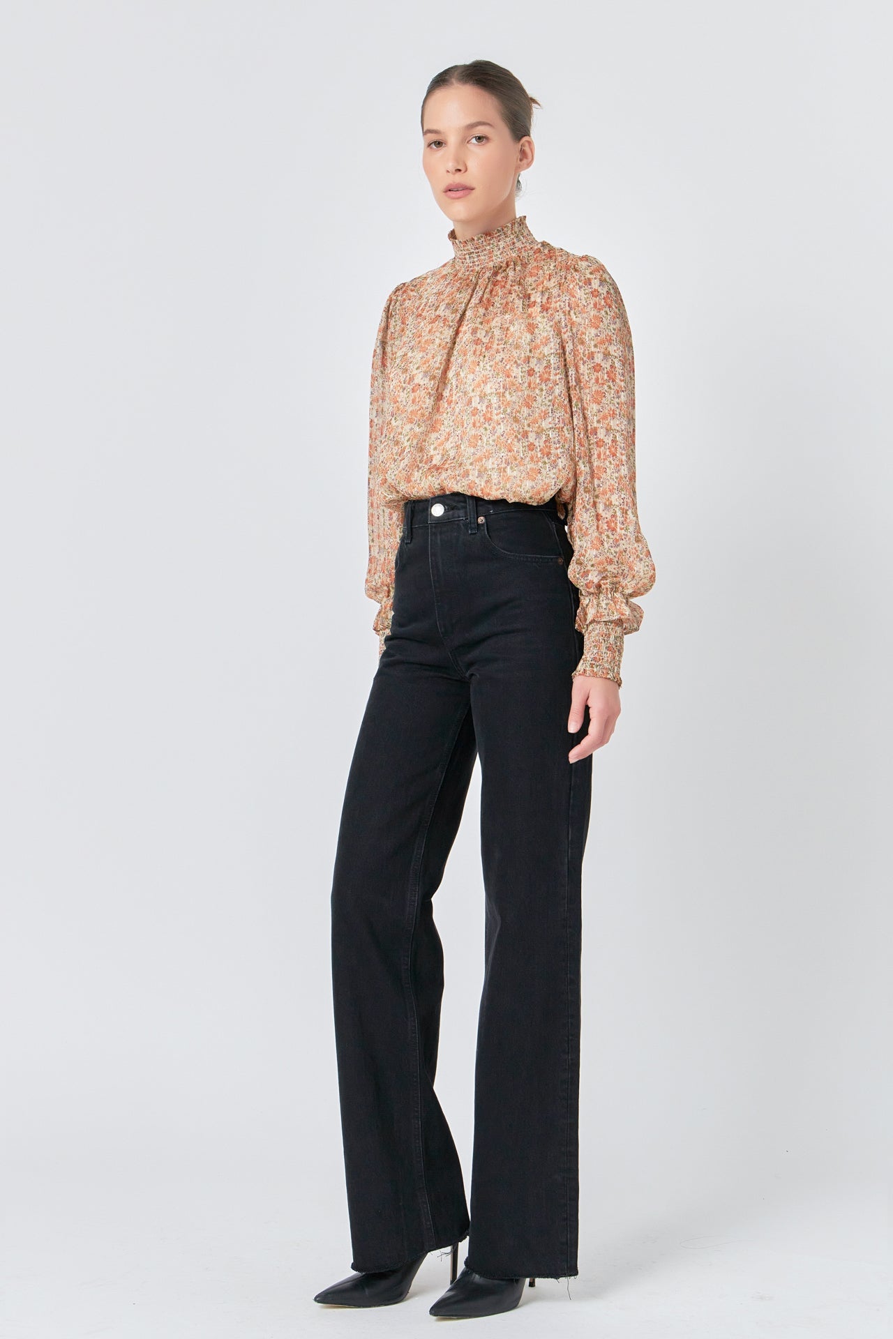 ENDLESS ROSE - Floral Chiffon Top - TOPS available at Objectrare