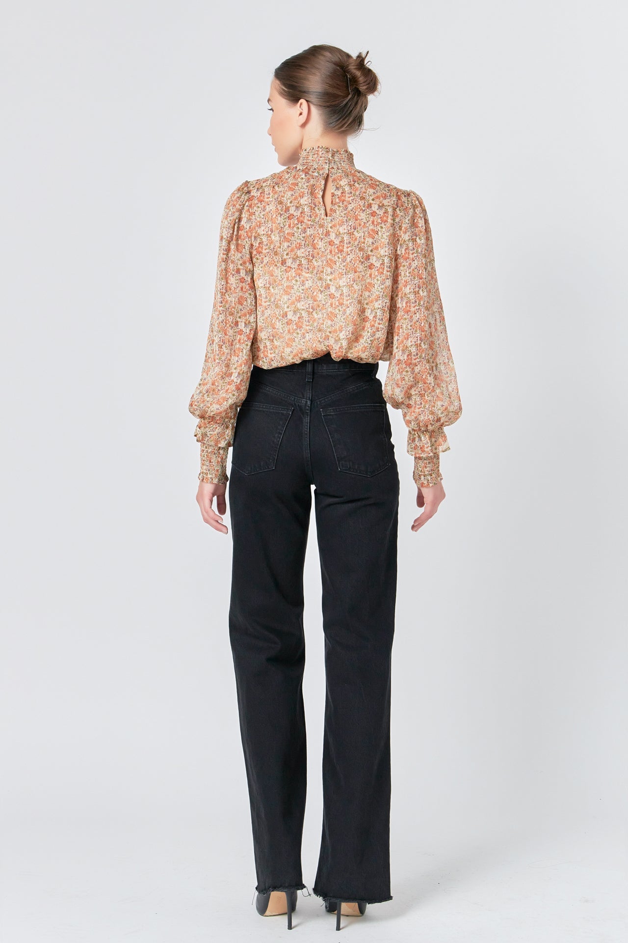 ENDLESS ROSE - Floral Chiffon Top - TOPS available at Objectrare