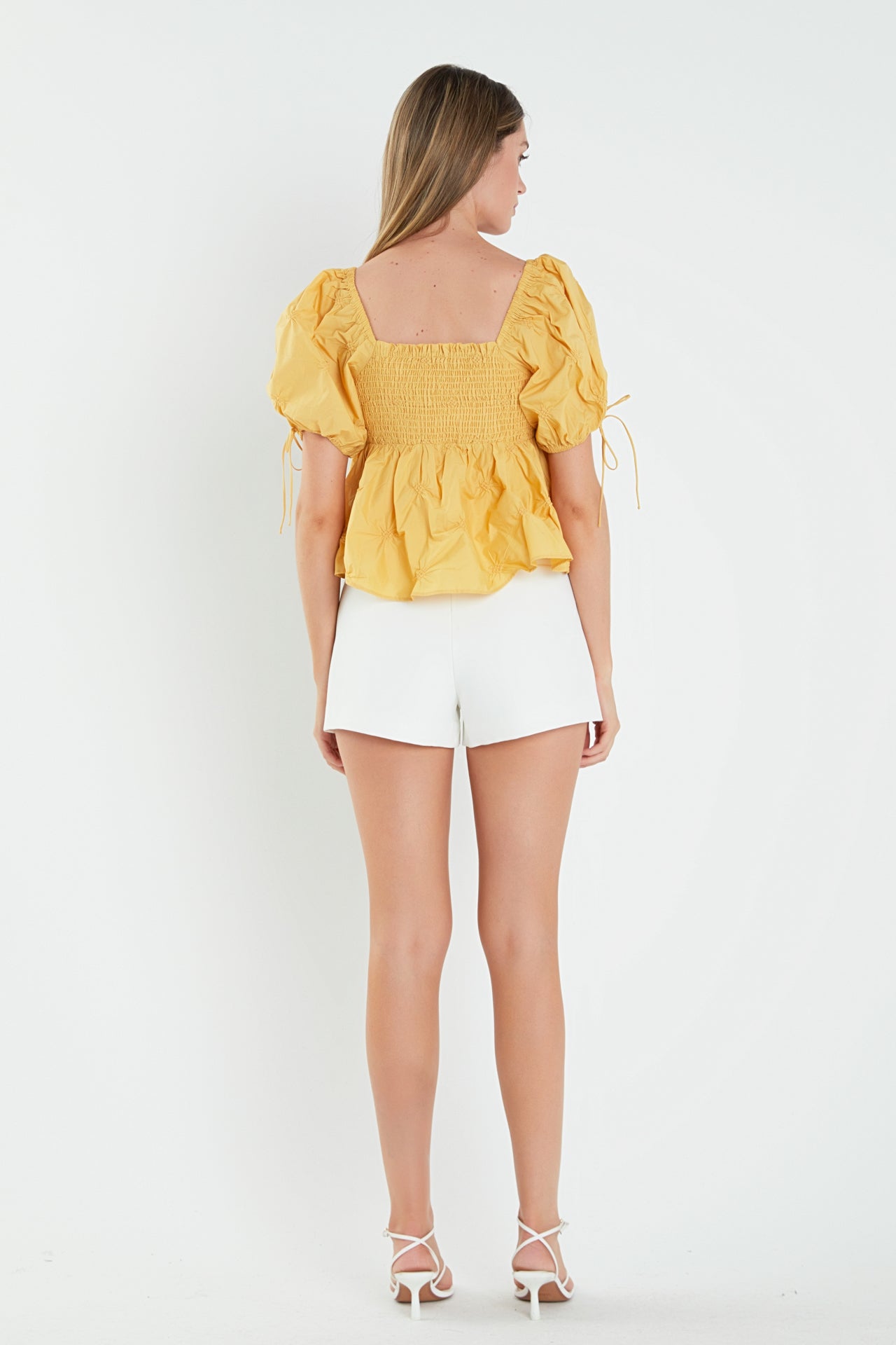 ENGLISH FACTORY - Textured Babydoll Top - TOPS available at Objectrare