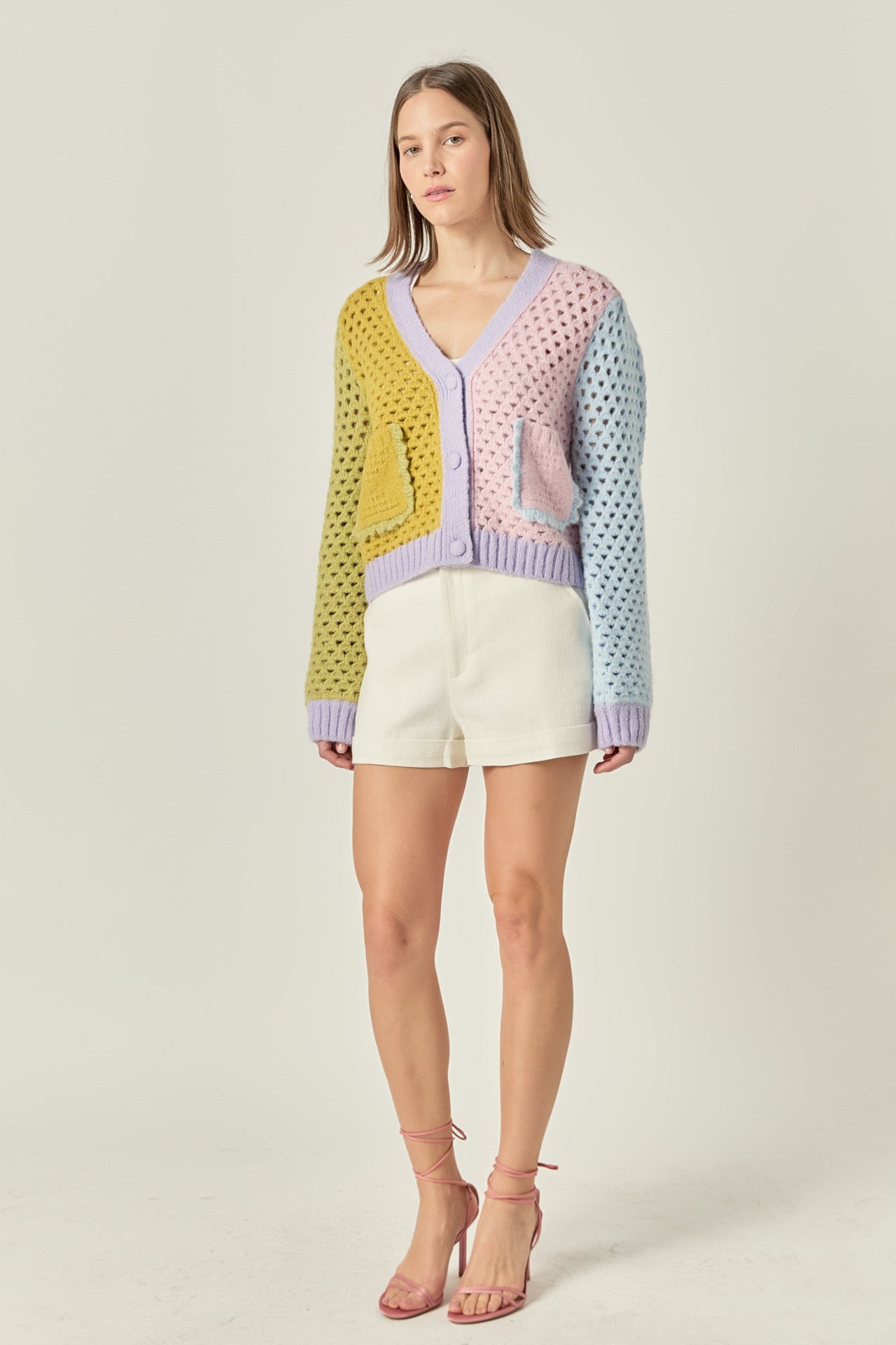ENGLISH FACTORY - Contrast Detail Cardigan - SWEATERS & KNITS available at Objectrare