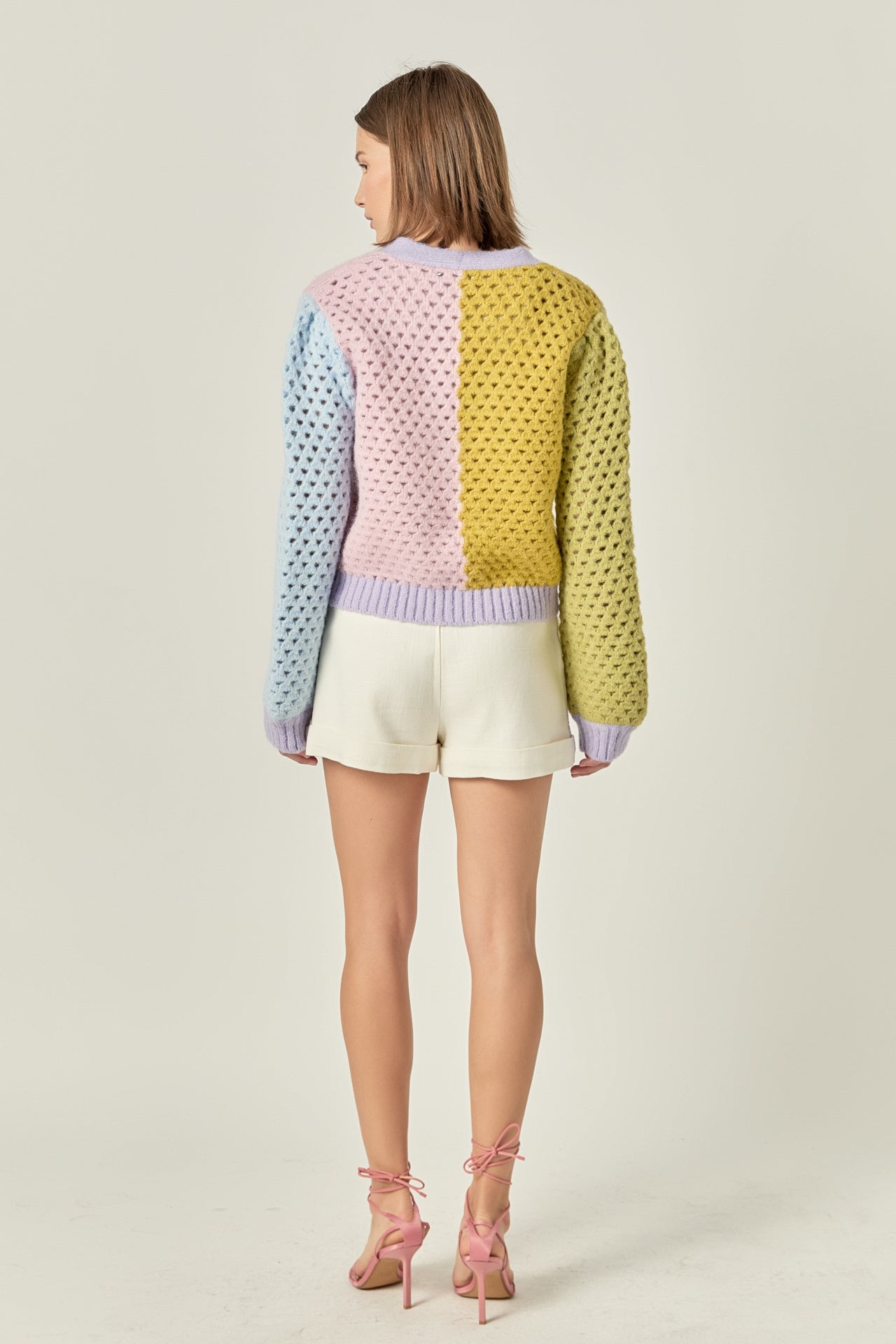 ENGLISH FACTORY - Contrast Detail Cardigan - SWEATERS & KNITS available at Objectrare