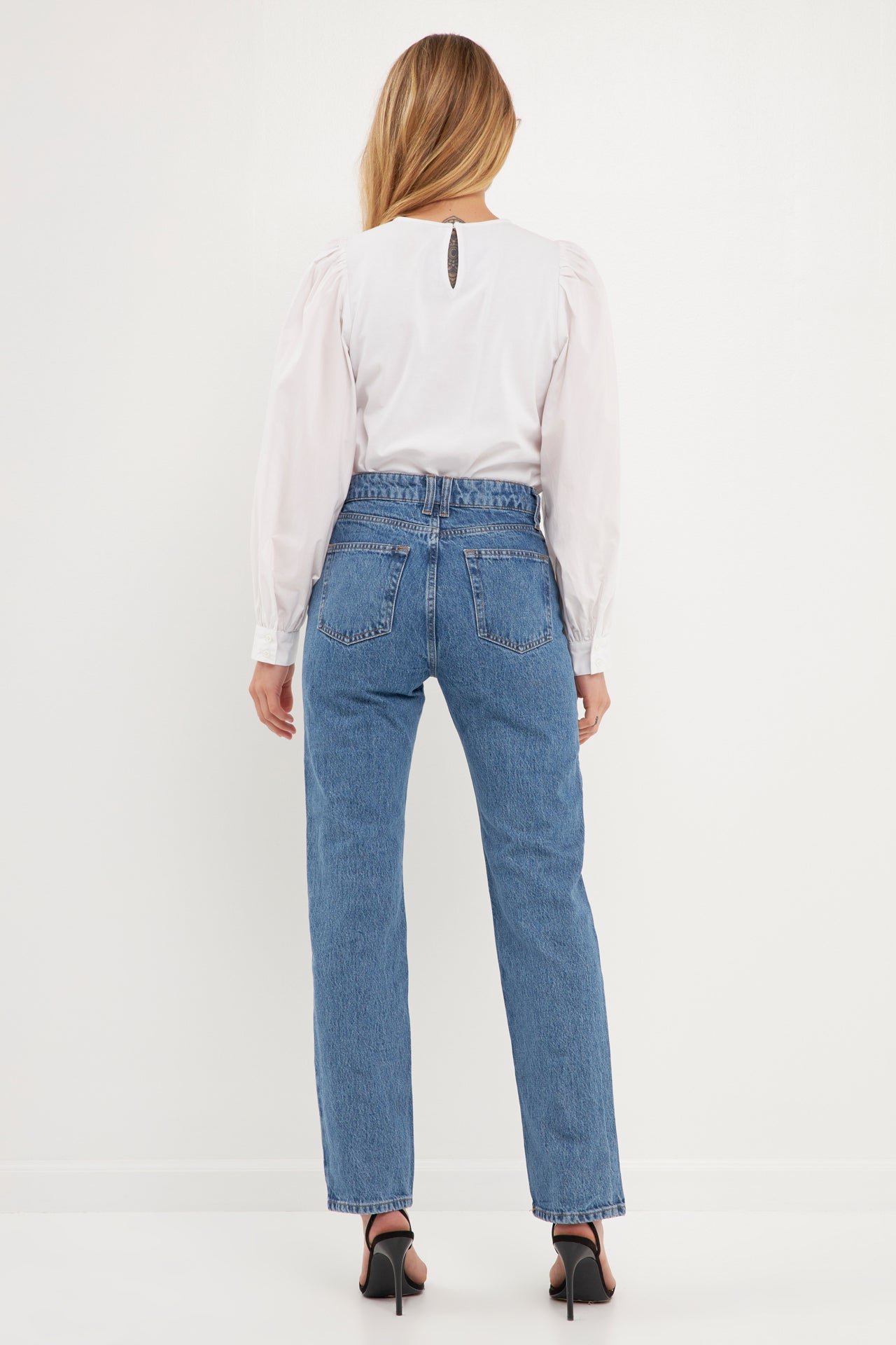 ENGLISH FACTORY - Long-Sleeve Mixed Media Top - TOPS available at Objectrare