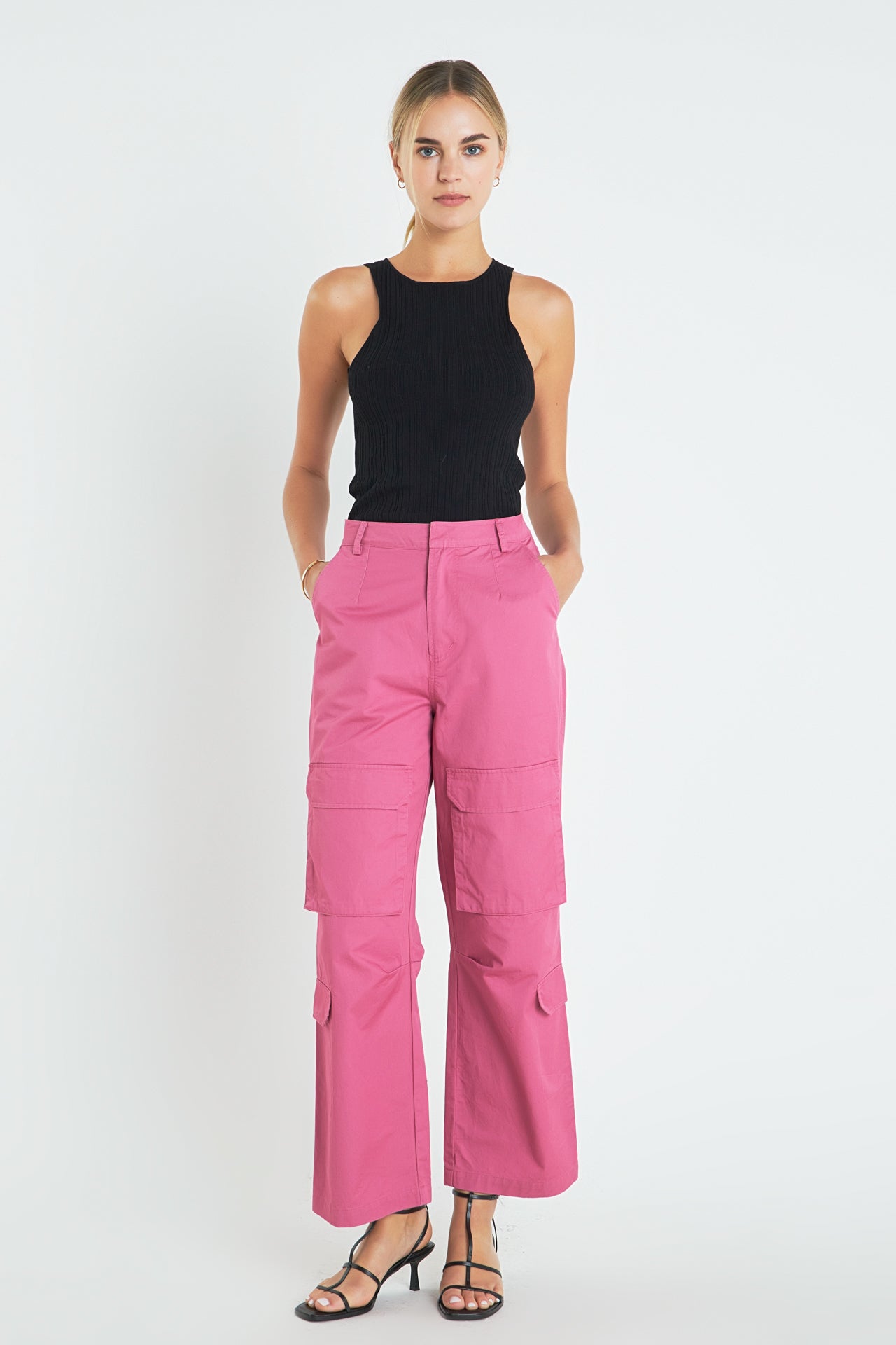 ENGLISH FACTORY - Wide Leg Cargo Pants - PANTS available at Objectrare