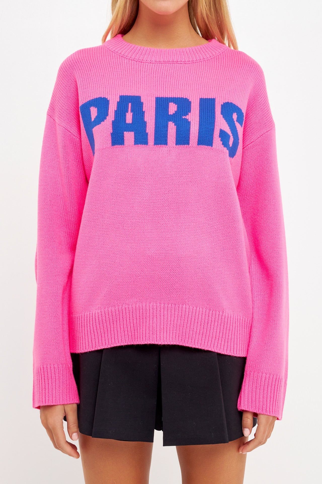 ENGLISH FACTORY - Paris Motif Sweater - SWEATERS & KNITS available at Objectrare
