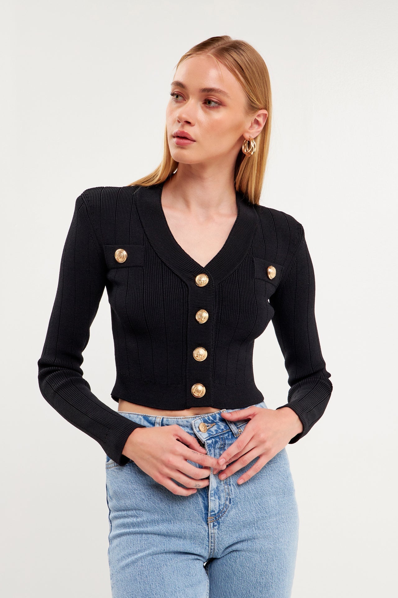 ENDLESS ROSE - Cropped Cardigan - SWEATERS & KNITS available at Objectrare