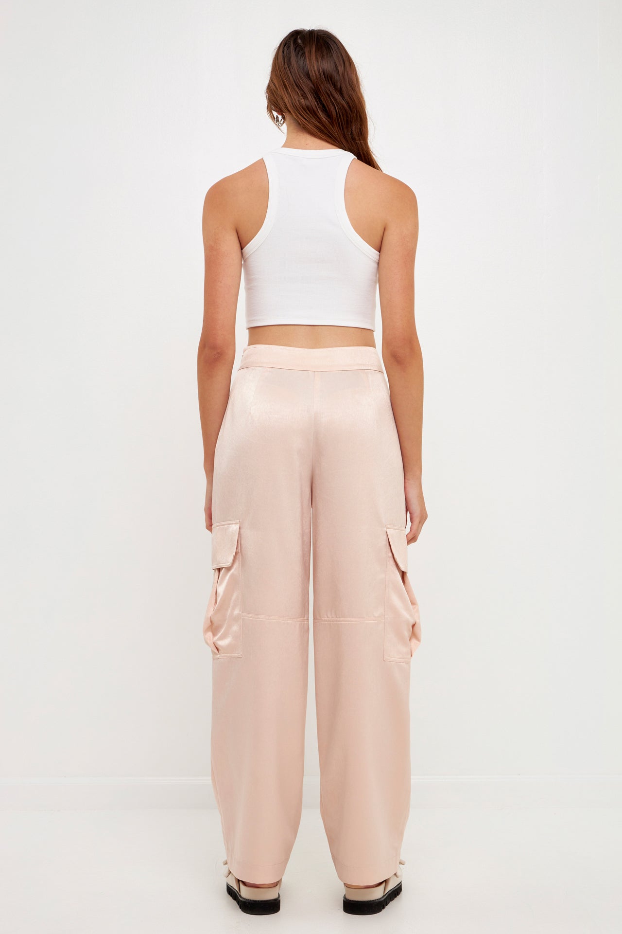 GREY LAB - Satin Cargo Pants - PANTS available at Objectrare