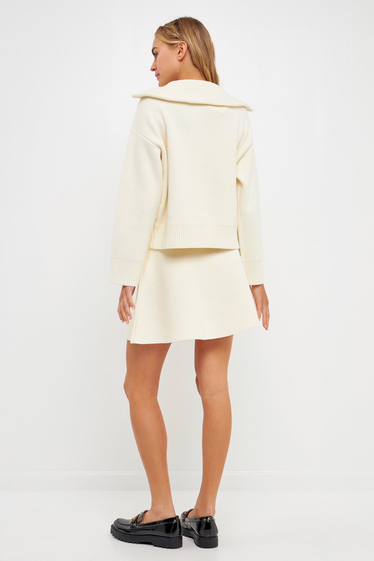 ENGLISH FACTORY - Quarter-Zip Knit Sweater - SWEATERS & KNITS available at Objectrare