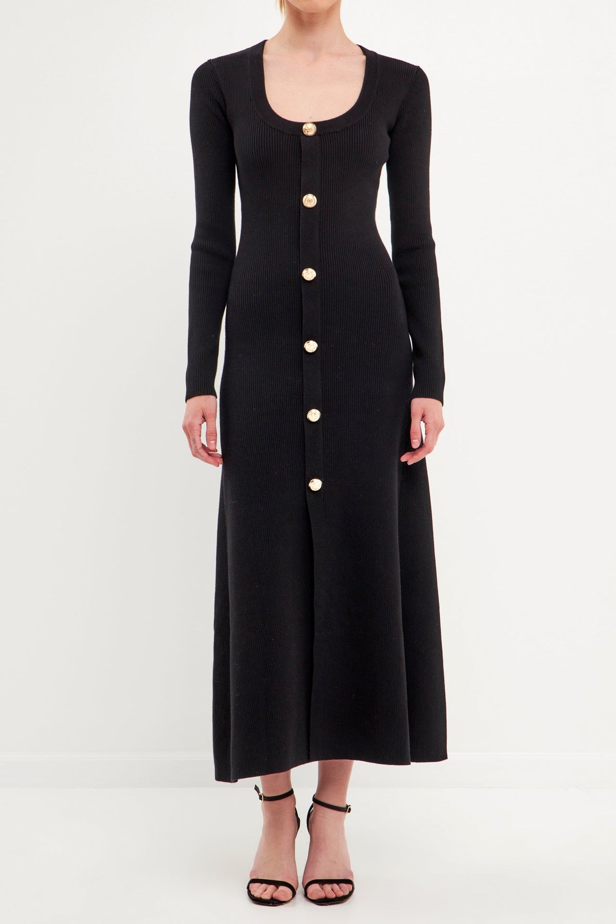 ENDLESS ROSE - Premium Button-Down Maxi Dress - DRESSES available at Objectrare