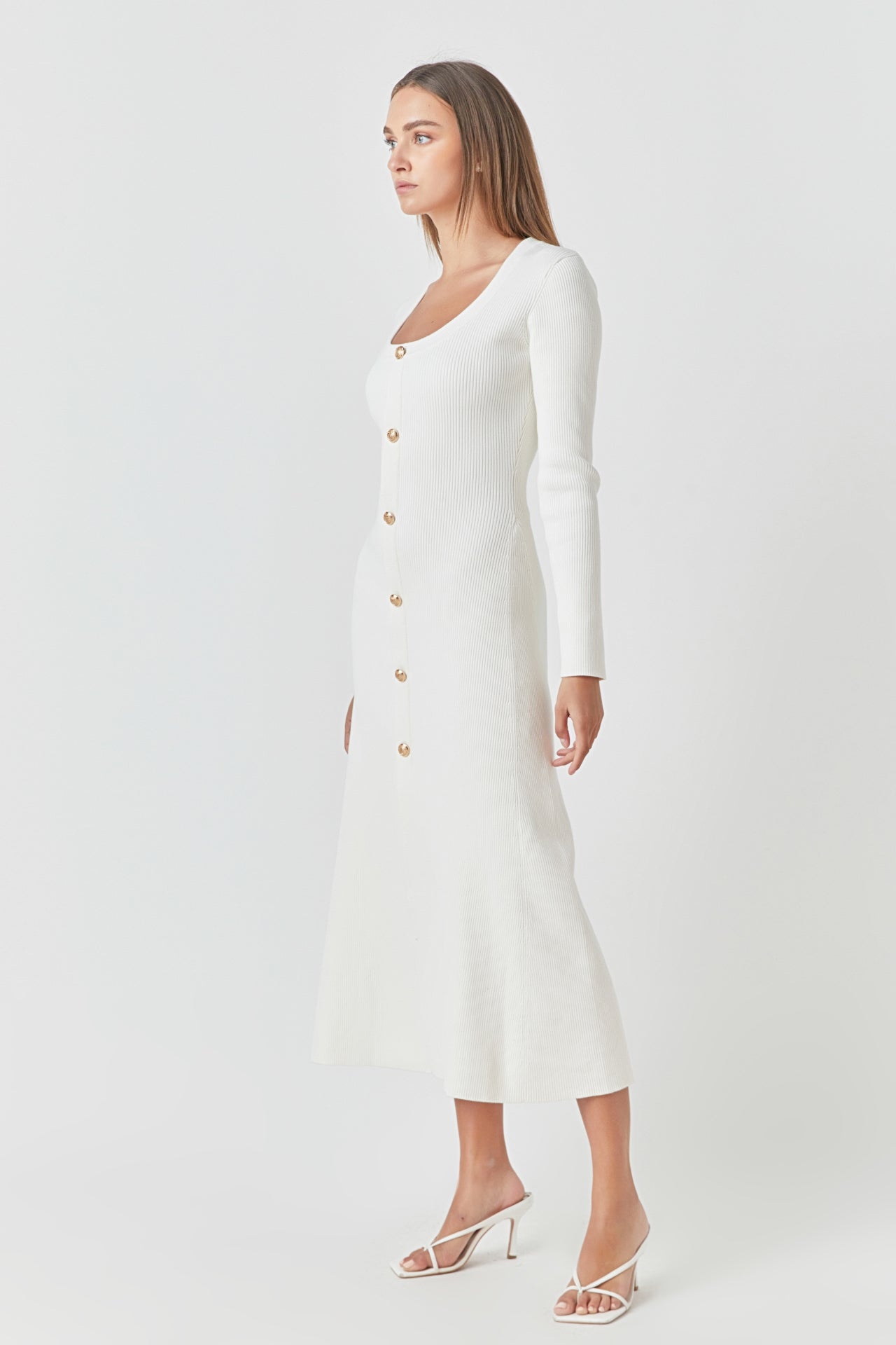 ENDLESS ROSE - Premium Button-Down Maxi Dress - DRESSES available at Objectrare