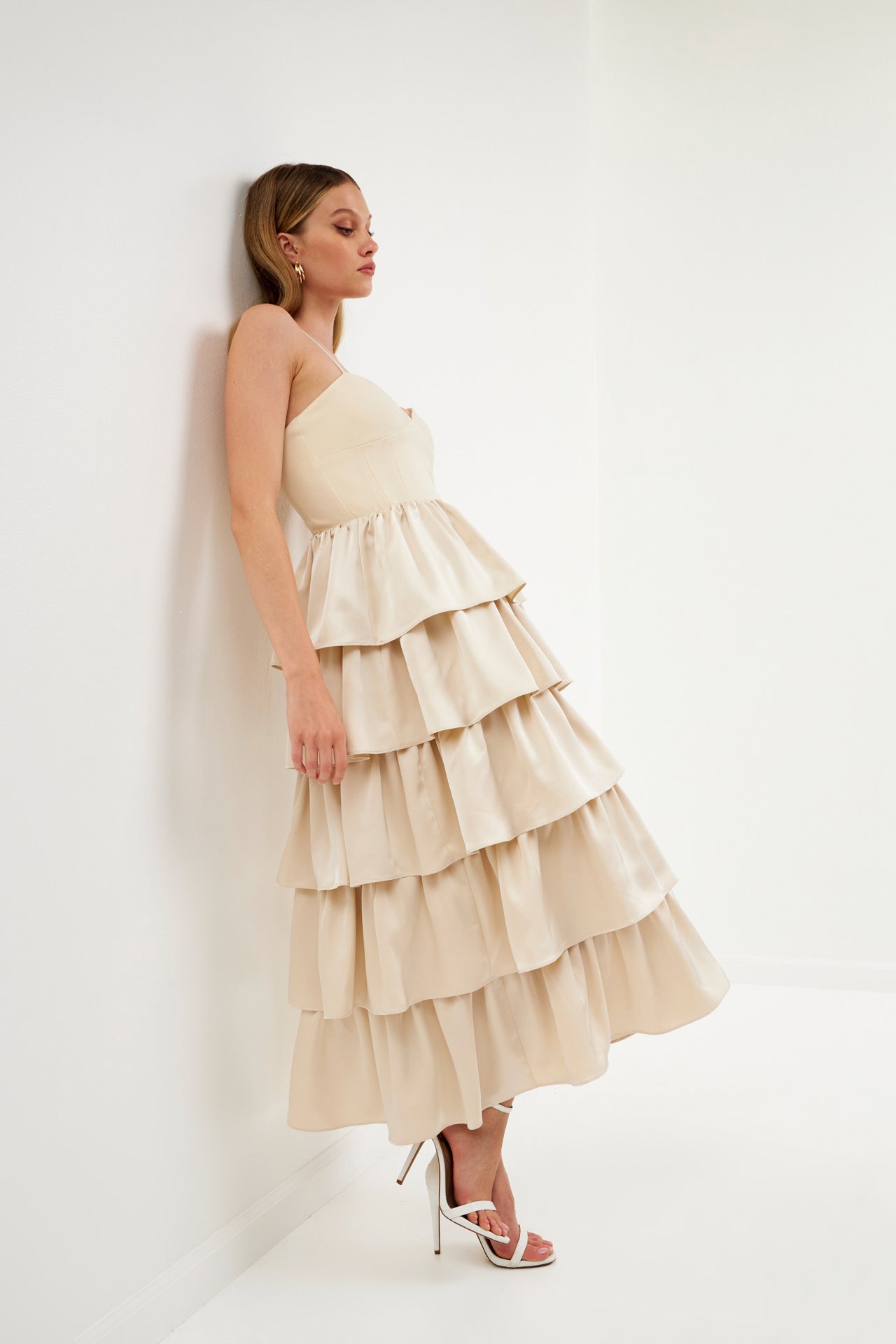 ENDLESS ROSE - Mixed Media Maxi Dress - DRESSES available at Objectrare