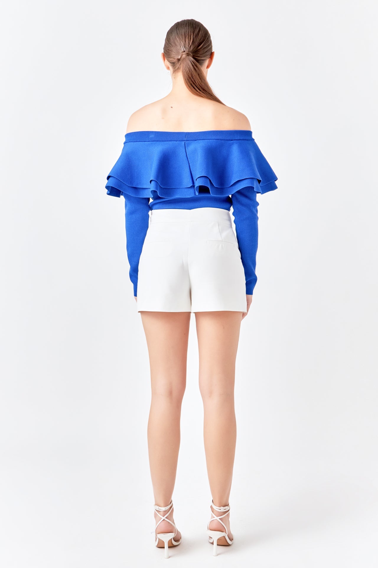 ENDLESS ROSE - Off-The-Shoulder Knit Top - TOPS available at Objectrare