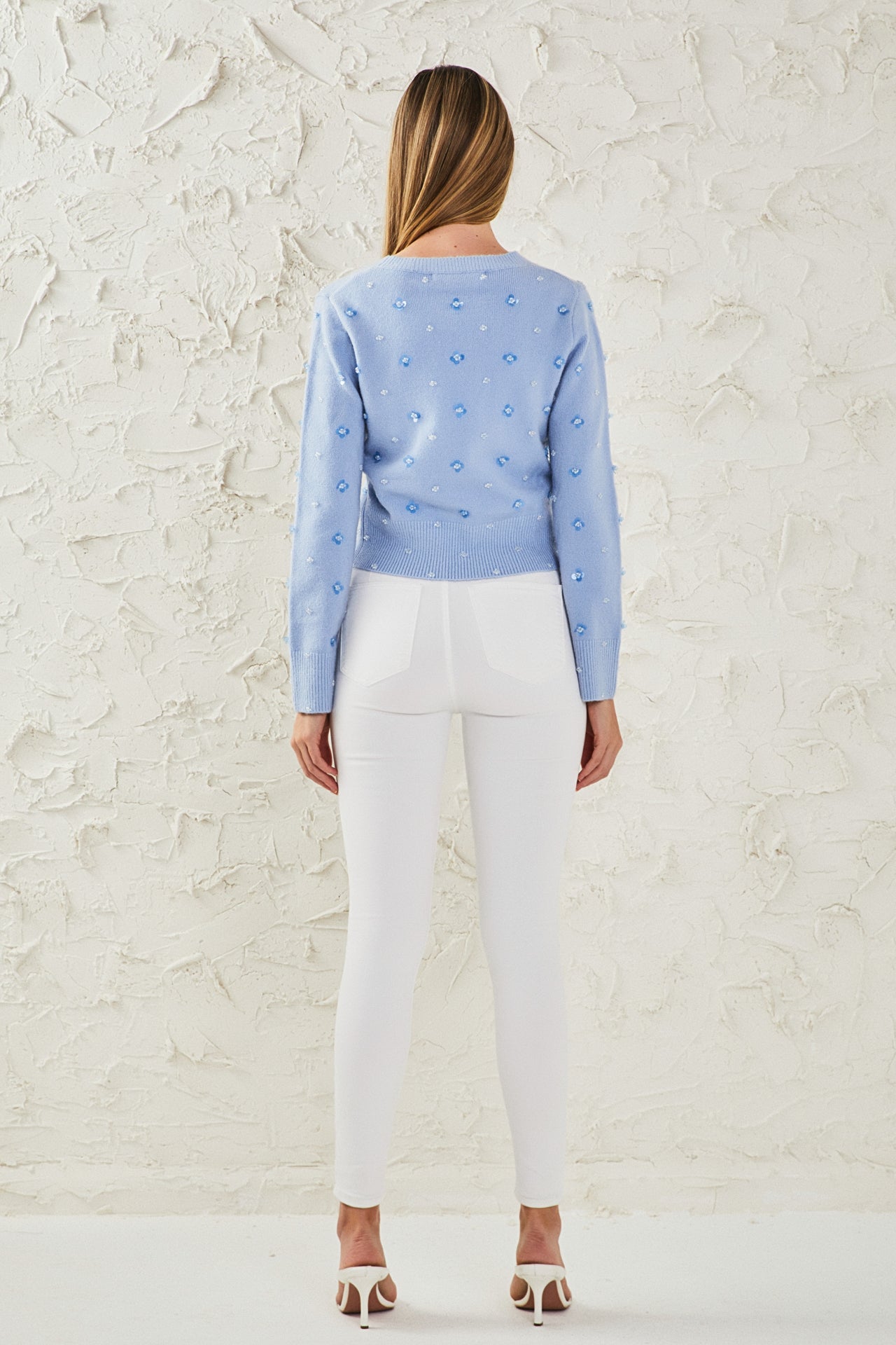 ENDLESS ROSE - Sequin Embellished Cardigan - SWEATERS & KNITS available at Objectrare