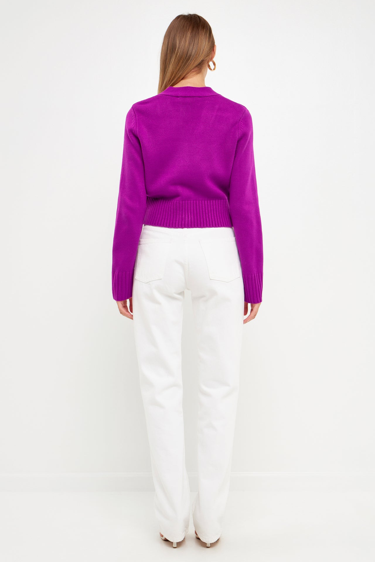 ENDLESS ROSE - Heart Button Cardigan - SWEATERS & KNITS available at Objectrare