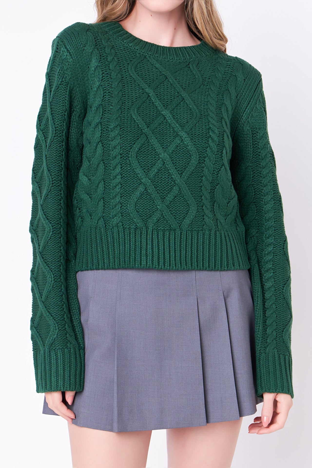 ENGLISH FACTORY - Cable-Knit Sweater - SWEATERS & KNITS available at Objectrare