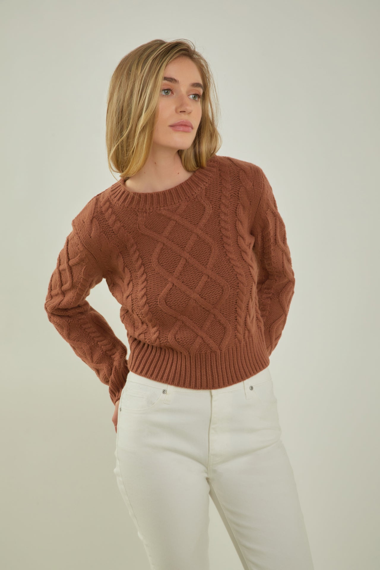 ENGLISH FACTORY - Cable-Knit Sweater - SWEATERS & KNITS available at Objectrare