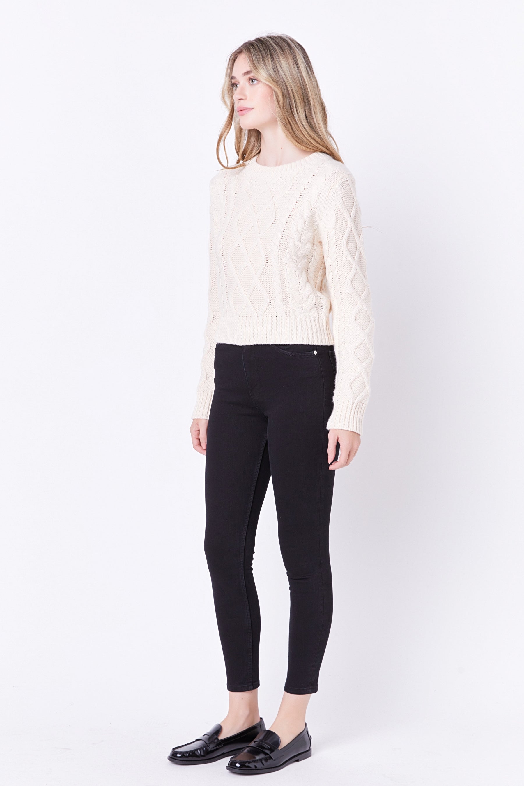 ENGLISH FACTORY - Cable-Knit Sweater - SWEATERS & KNITS available at Objectrare