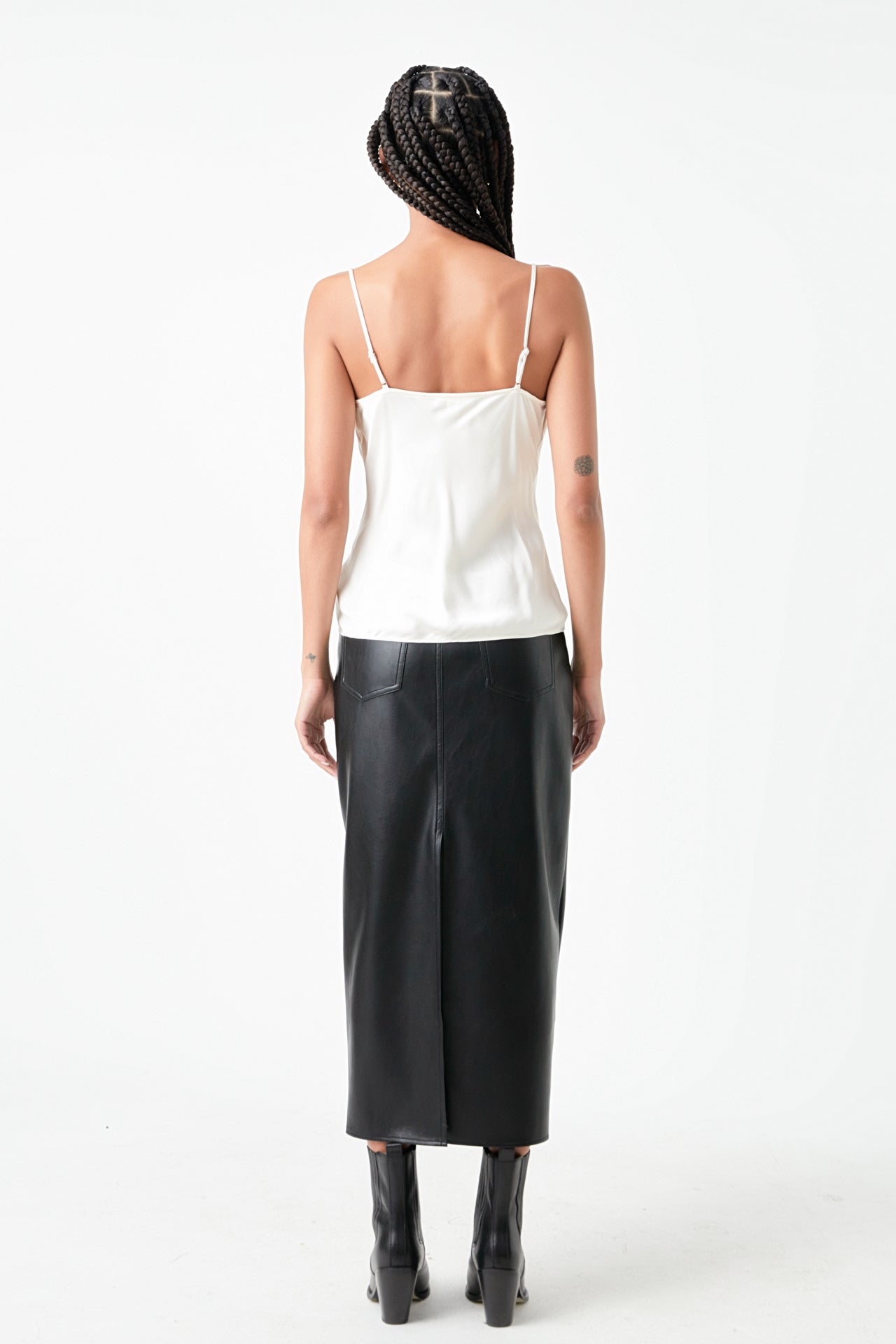 GREY LAB - Satin Cowl Neck Top - TOPS available at Objectrare