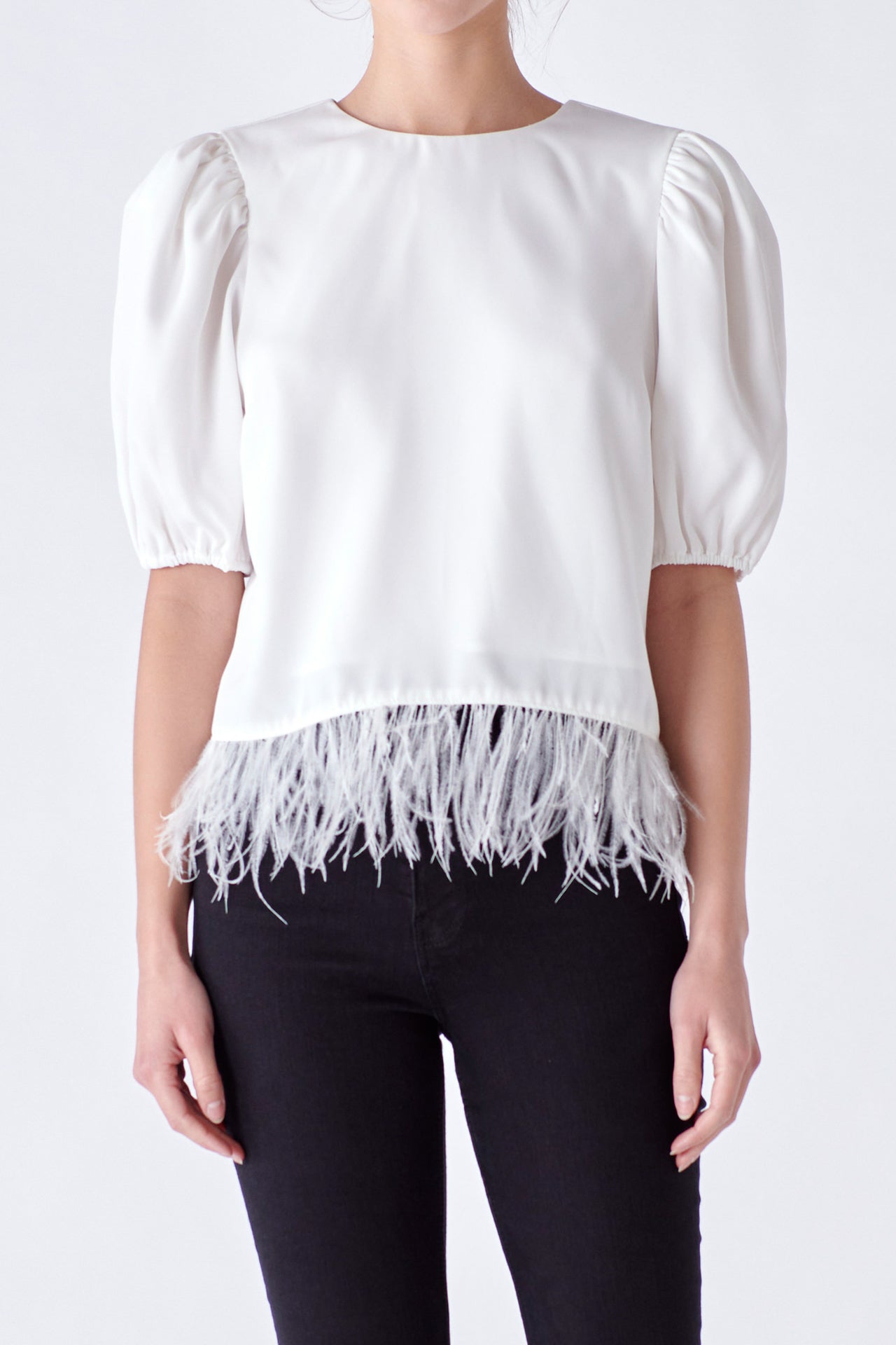 ENGLISH FACTORY - Feather Edge Top - TOPS available at Objectrare