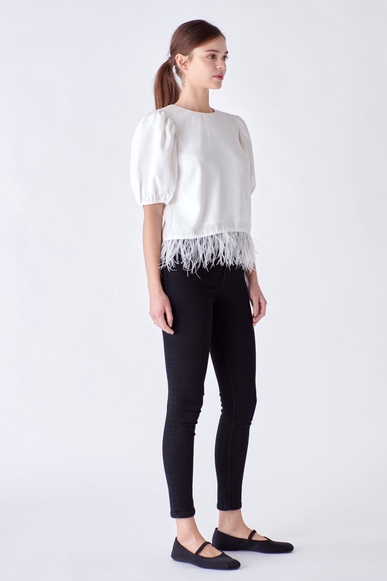 ENGLISH FACTORY - Feather Edge Top - TOPS available at Objectrare