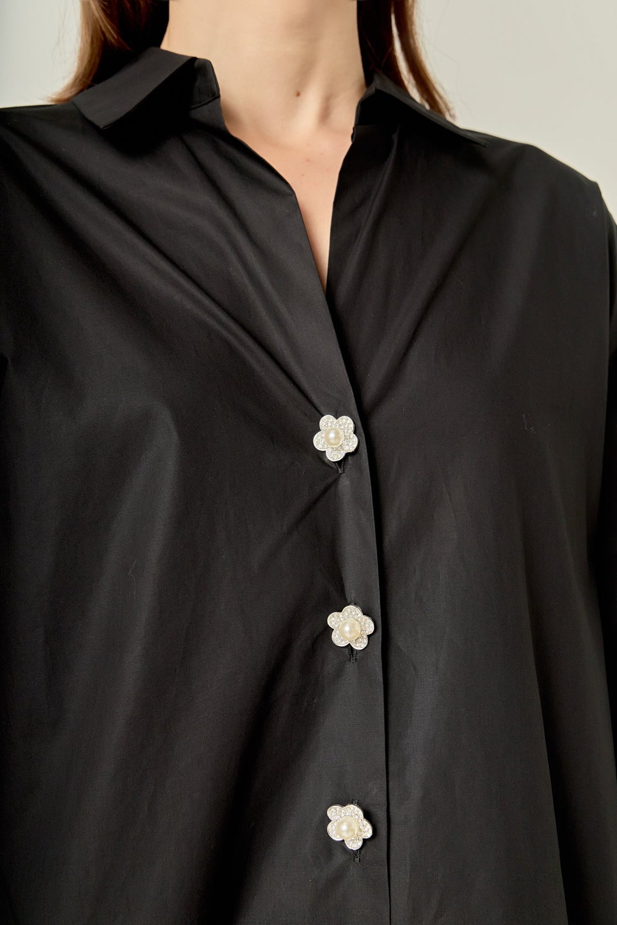 ENGLISH FACTORY - Oversized Collared Shirt - SHIRTS & BLOUSES available at Objectrare